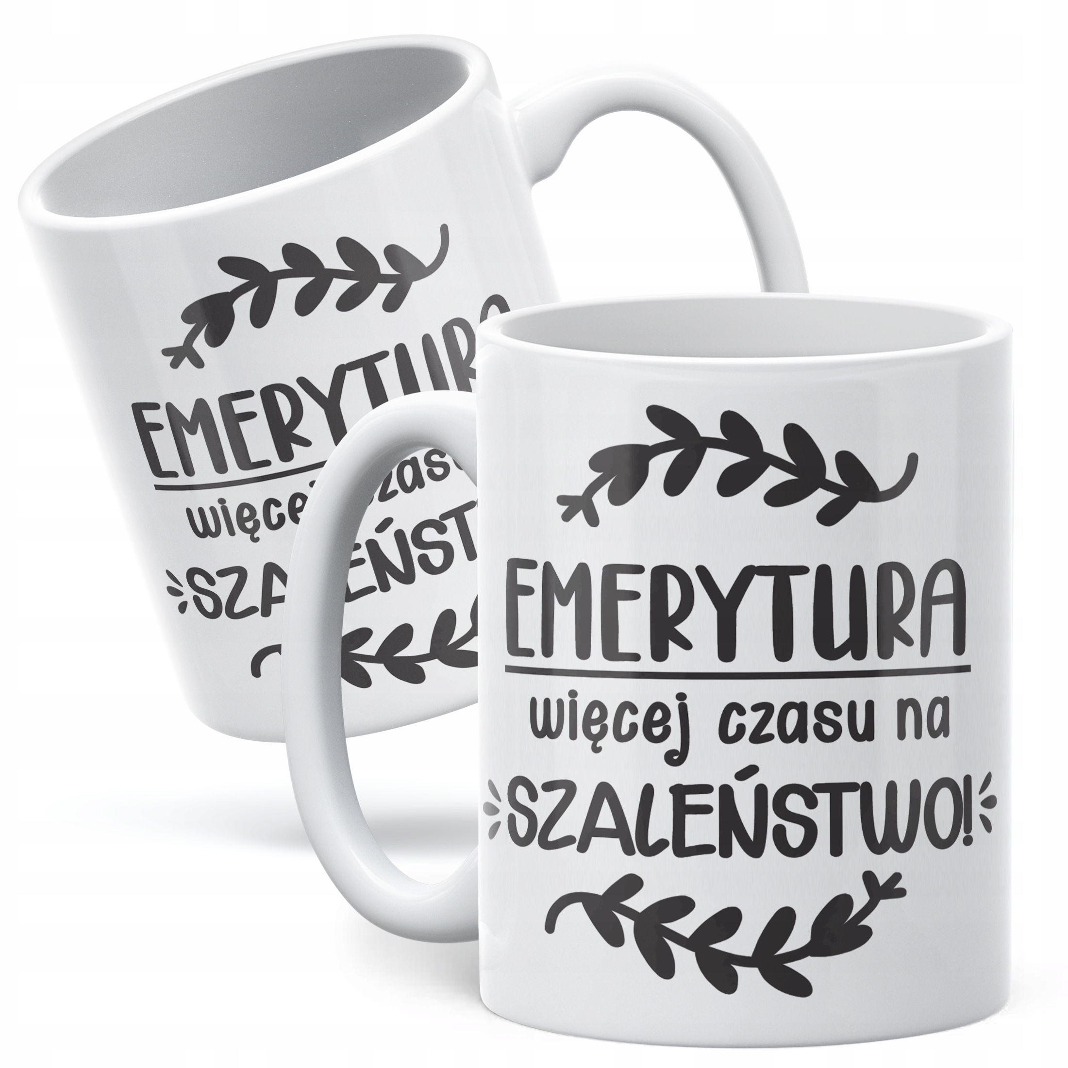 Kubek ceramiczny z okazji Emerytury Dla Emeryta Emerytki Prezent Upominek
