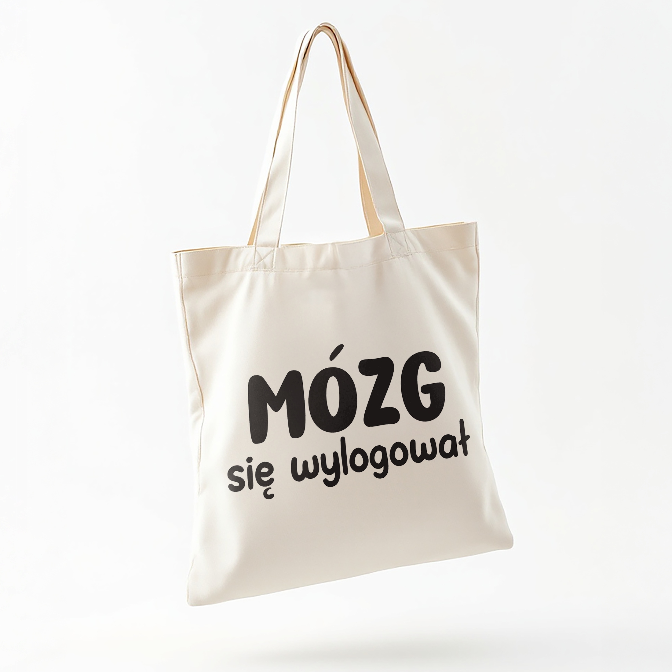 Torba bawełniana na zakupy Mózg Się Wylogował Zabawny Prezent