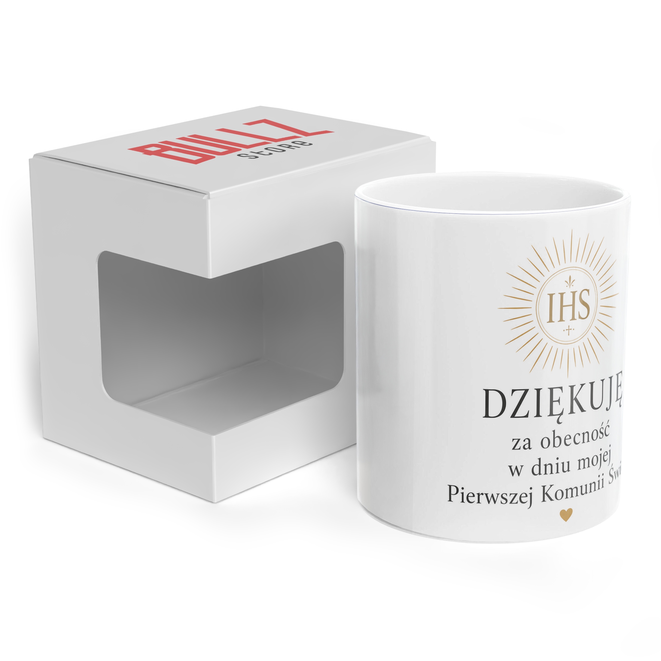 Kubek dla gości Komunia Święta pamiątka z przyjęcia komunijnego