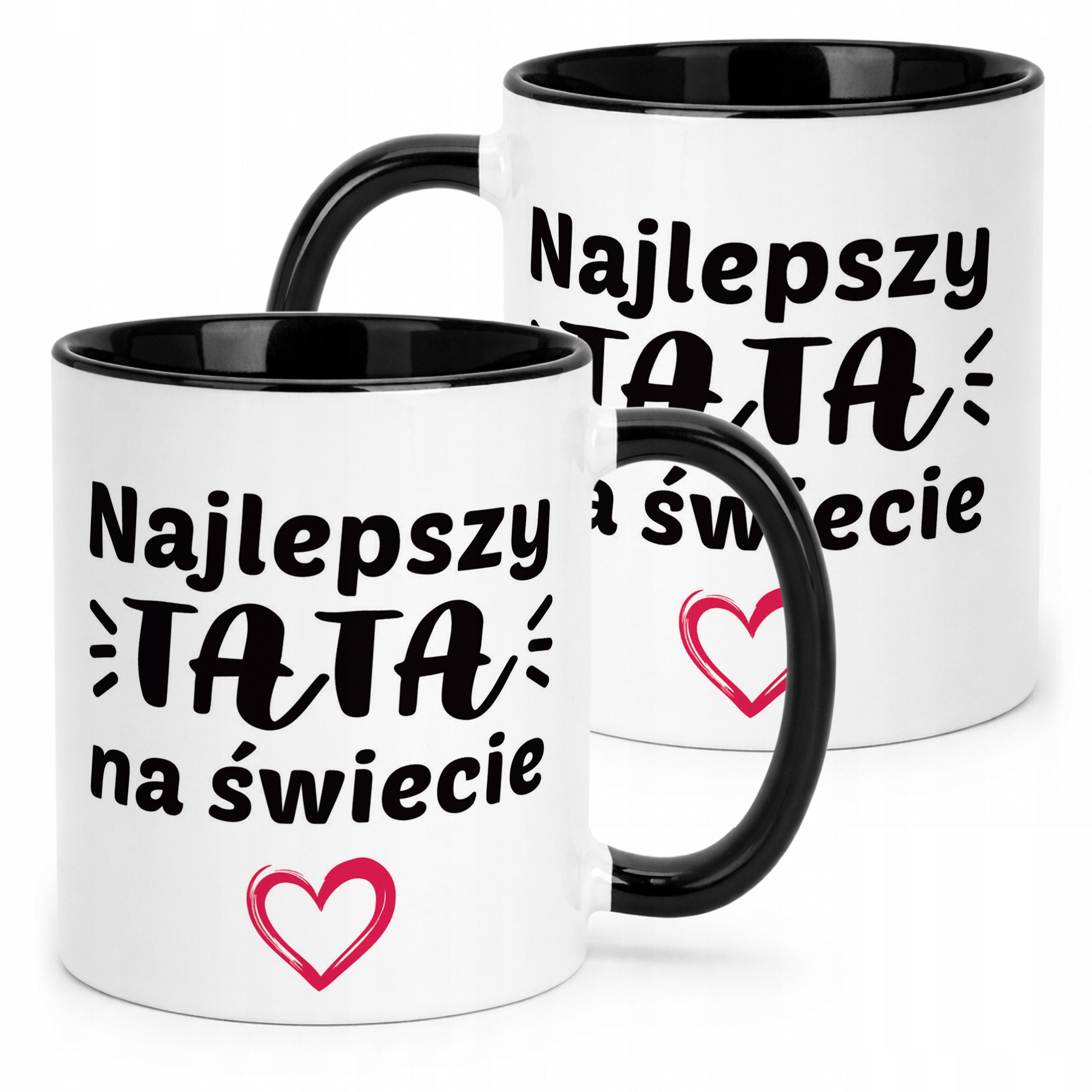 Kubek Czarny Dzień Ojca Dla Taty Najlepszy Tata Na Świecie Prezent