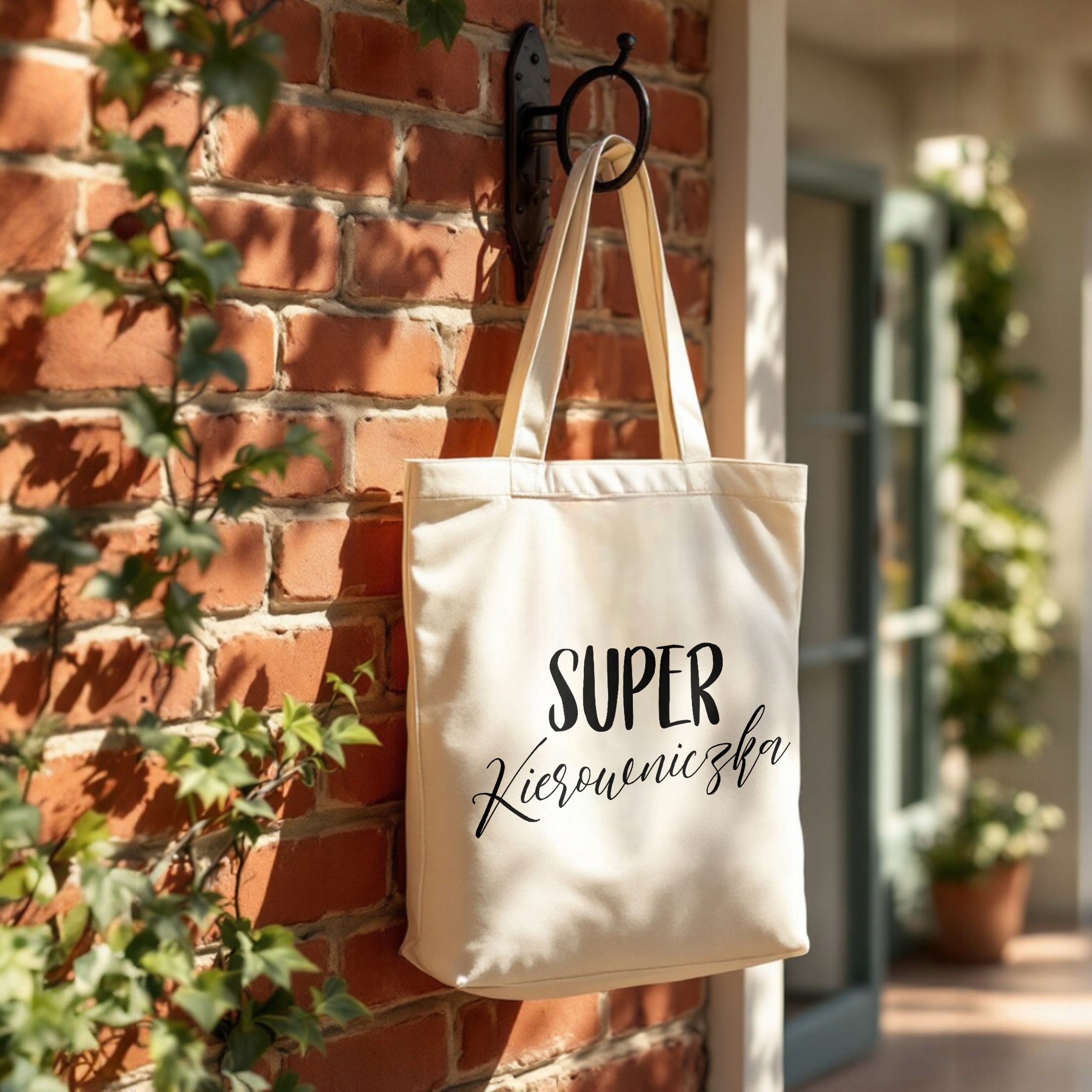 Torba bawełniana premium Super Kierowniczka Zabawny Prezent