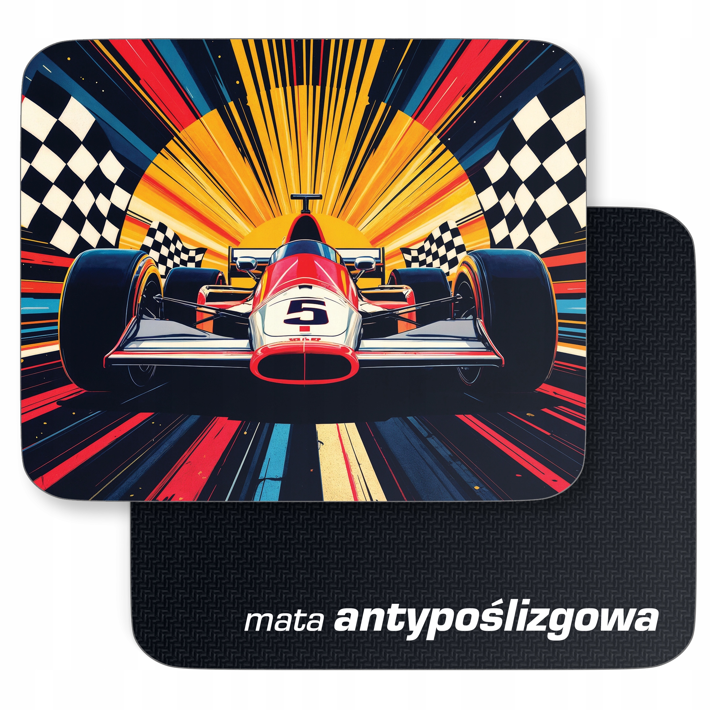 Podkładka pod mysz 22×18 cm Formuła 1 Bolid Motoryzacja Wyścig