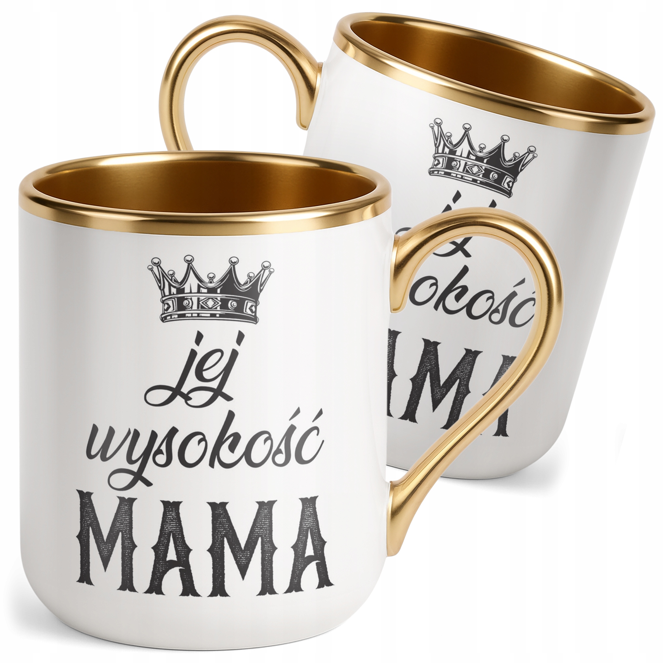 Kubek Premium Złoty Dzień Matki Dla Mamy Prezent Jej Wyskość Mama