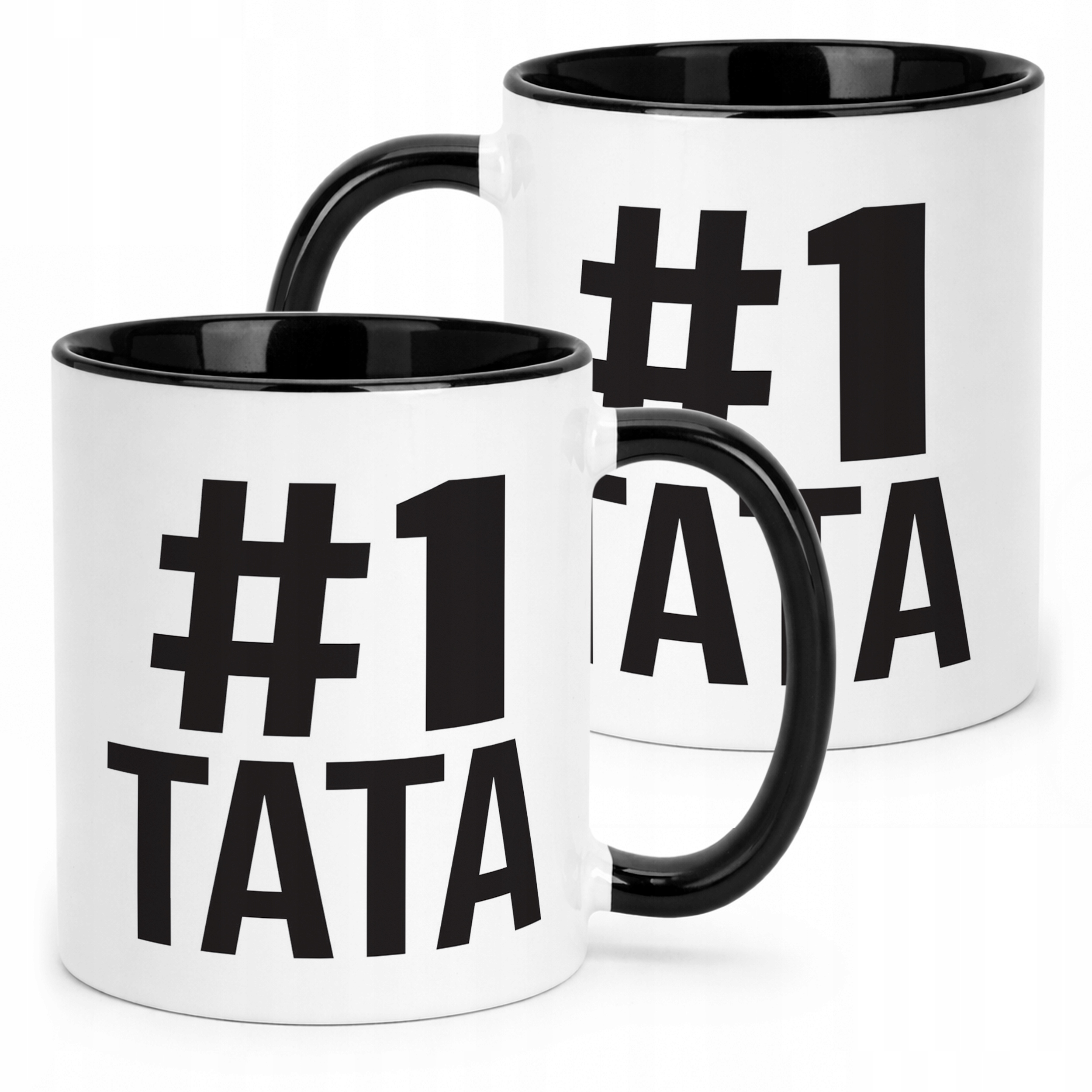 Kubek Czarny Dzień Ojca 1# TATA Prezent Upominek Dla Taty