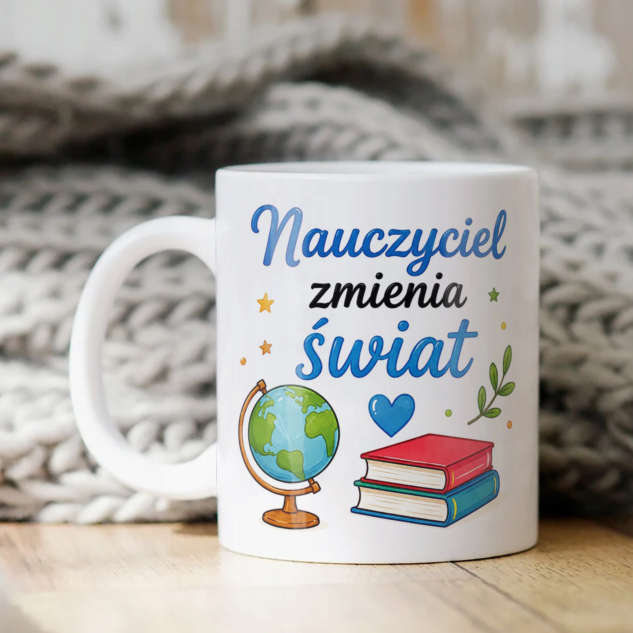 Kubek Dzień Nauczyciela Zakończenie Roku Dla Nauczyciela Prezent Upominek