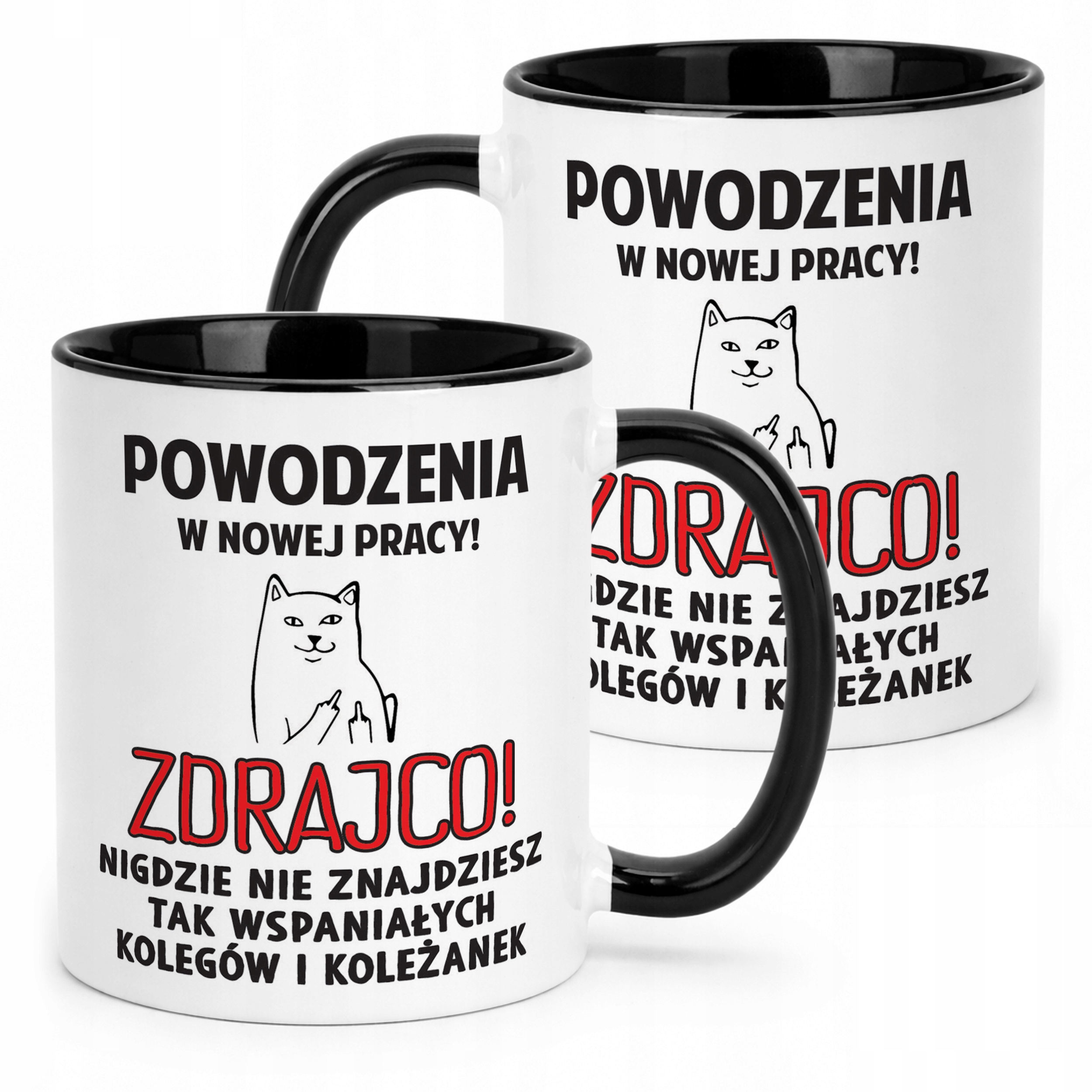 Kubek Czarny Na Pożegnanie Odejście z Pracy Zabawny Prezent
