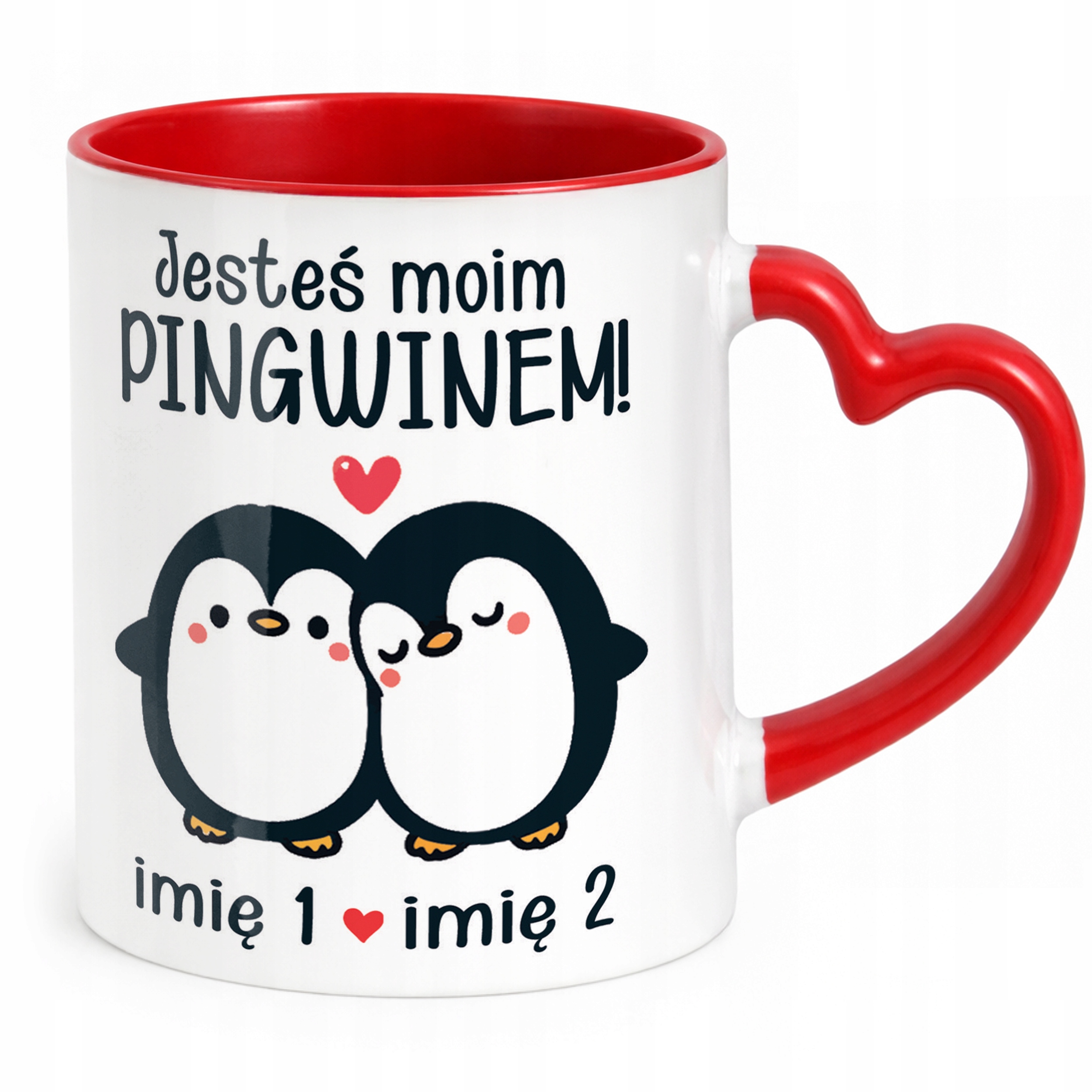 Kubek Walentynkowy Personalizowany Serce Walentynki Prezent Upominek