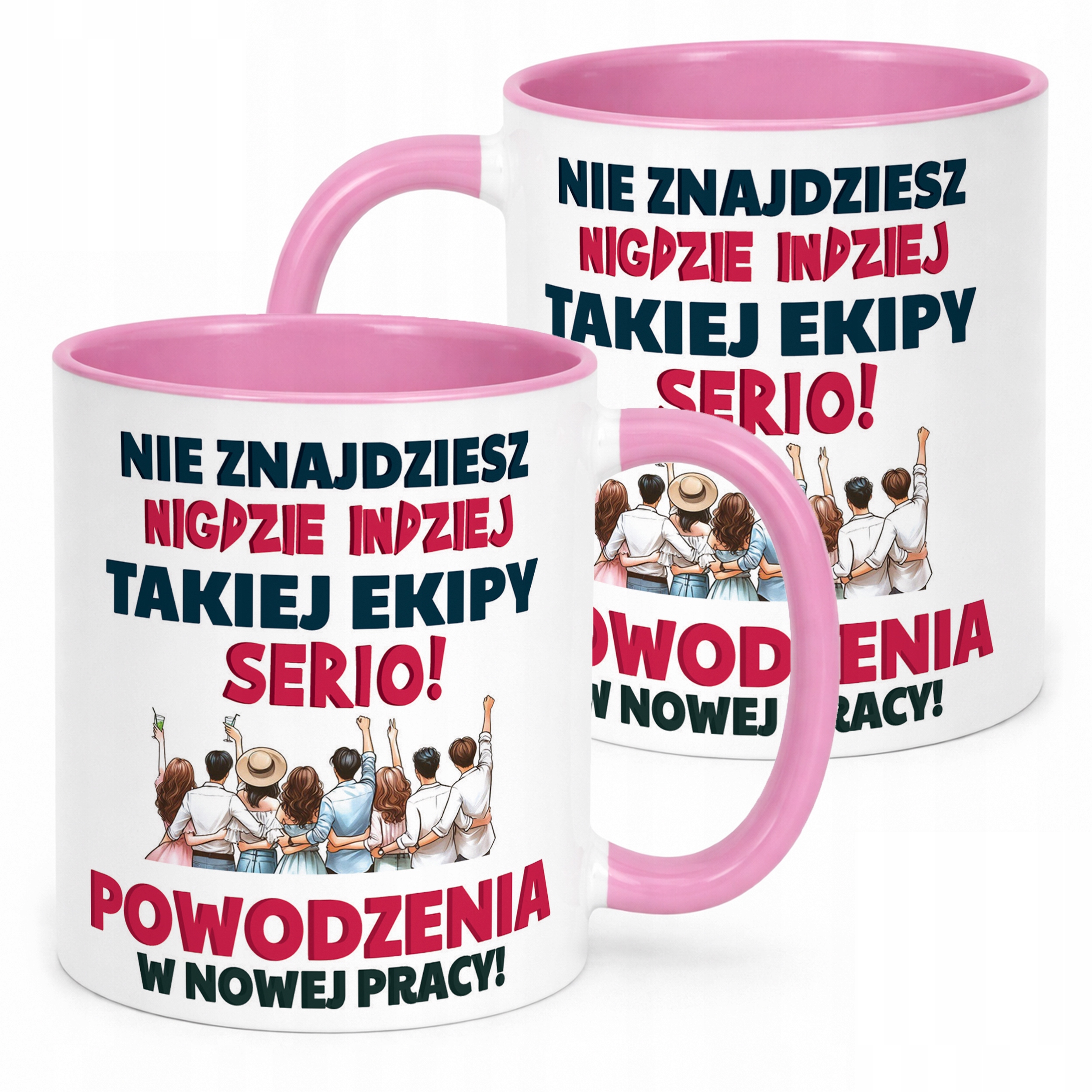 Kubek Różowy Pożeganie Odejście z Pracy Dla Kolegi Koleżanki Prezent