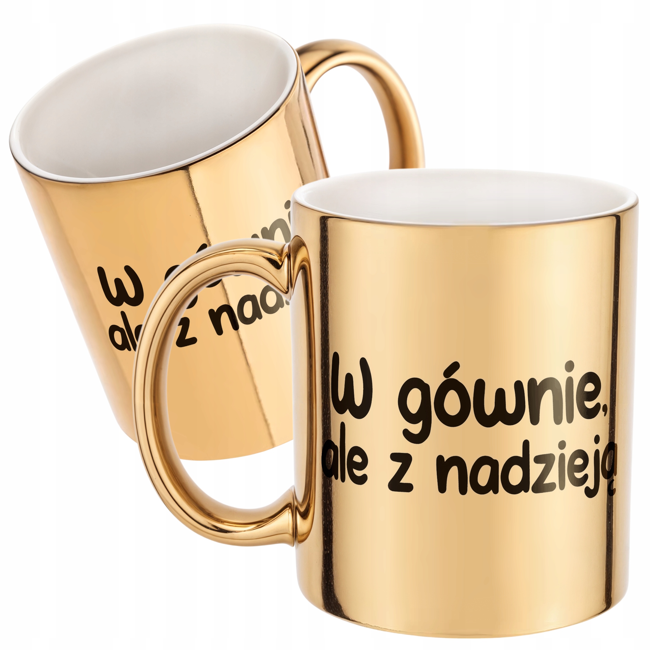 Złoty Kubek W Gównie Ale Z Nadzieją Śmieszny Zabawny Prezent