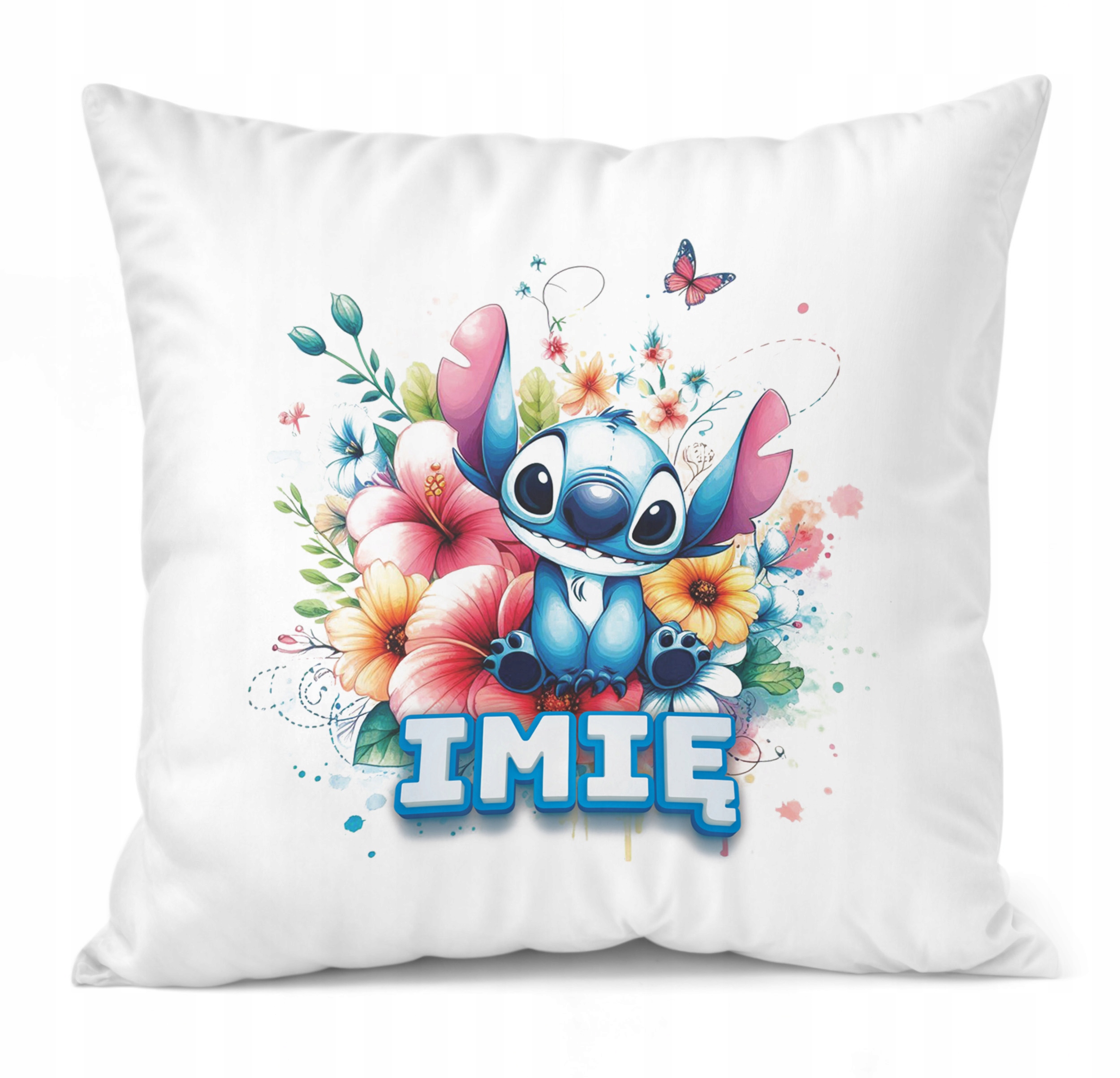 Zestaw Personalizowany Kubek + Poduszka 38×38 cm Dla Fanów Lilo i Sticz