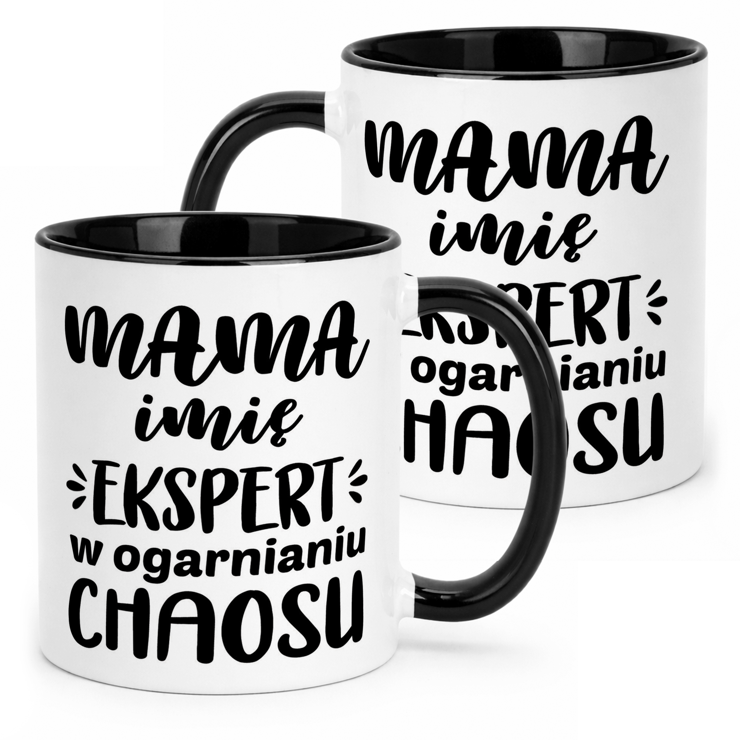 Kubek Czarny Personalizowany Dzień Matki Dla Mamy Prezent Upominek