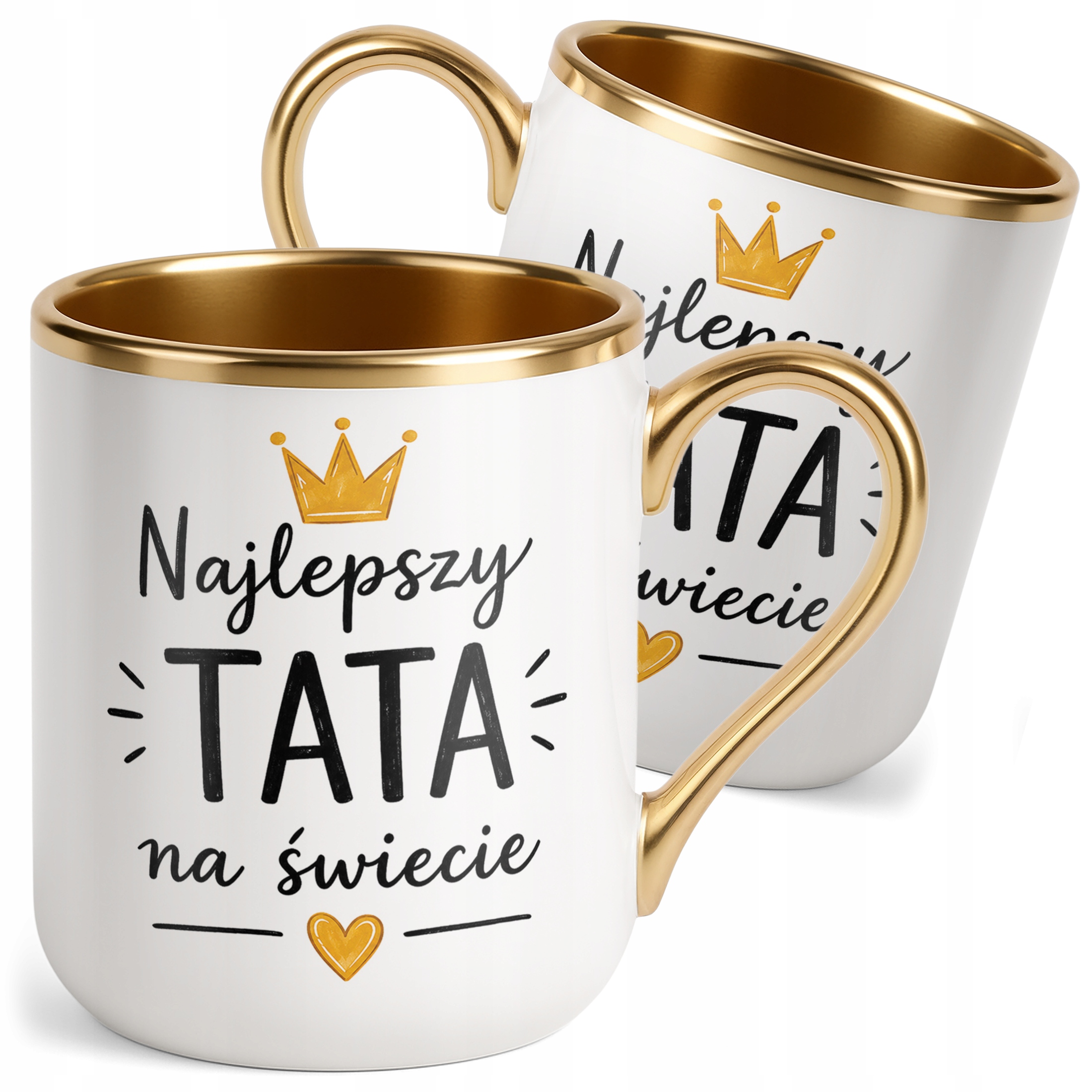 Kubek Premium Złoty upominek dla tatusia prezent na Dzień Ojca