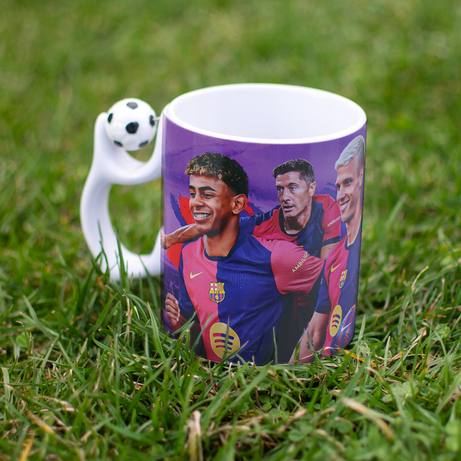 Kubek piłkarski Flick Lewy Yamal dla fanów Barcelona Barca dla kibica