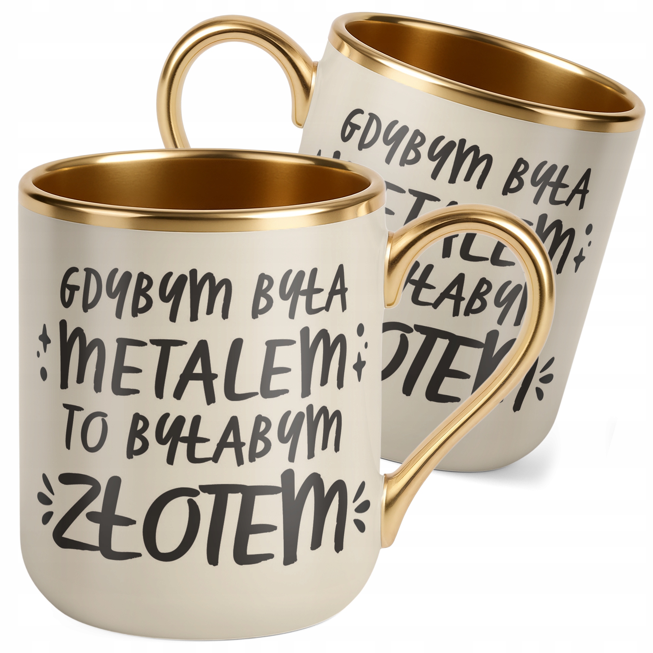 Kubek Premium Złoty Ecru Dzień Kobiet Zabawny Prezent Upominek Dla Kobiety