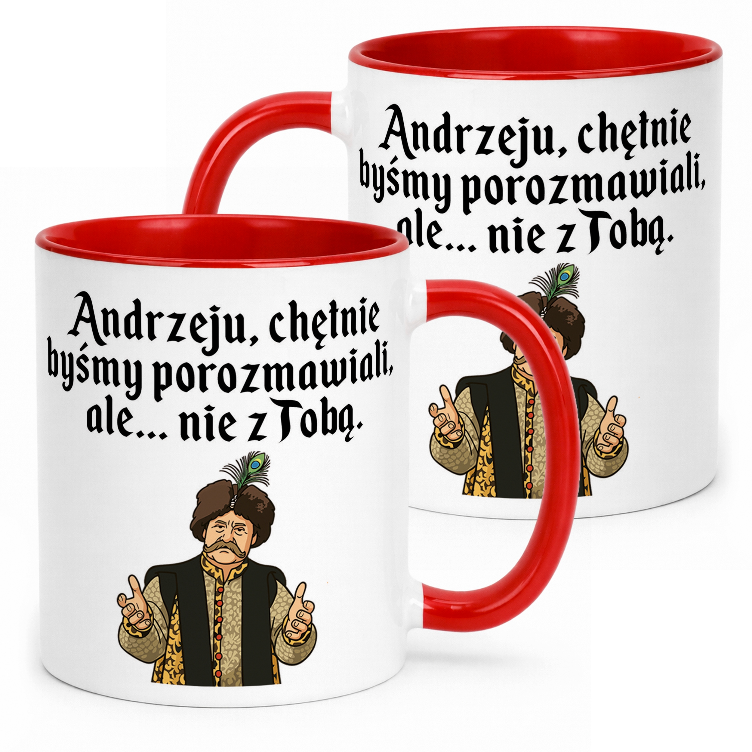 Kubek ceramiczny 1670 Andrzeju Chętnie Byśmy Porozmawiali Jan Paweł
