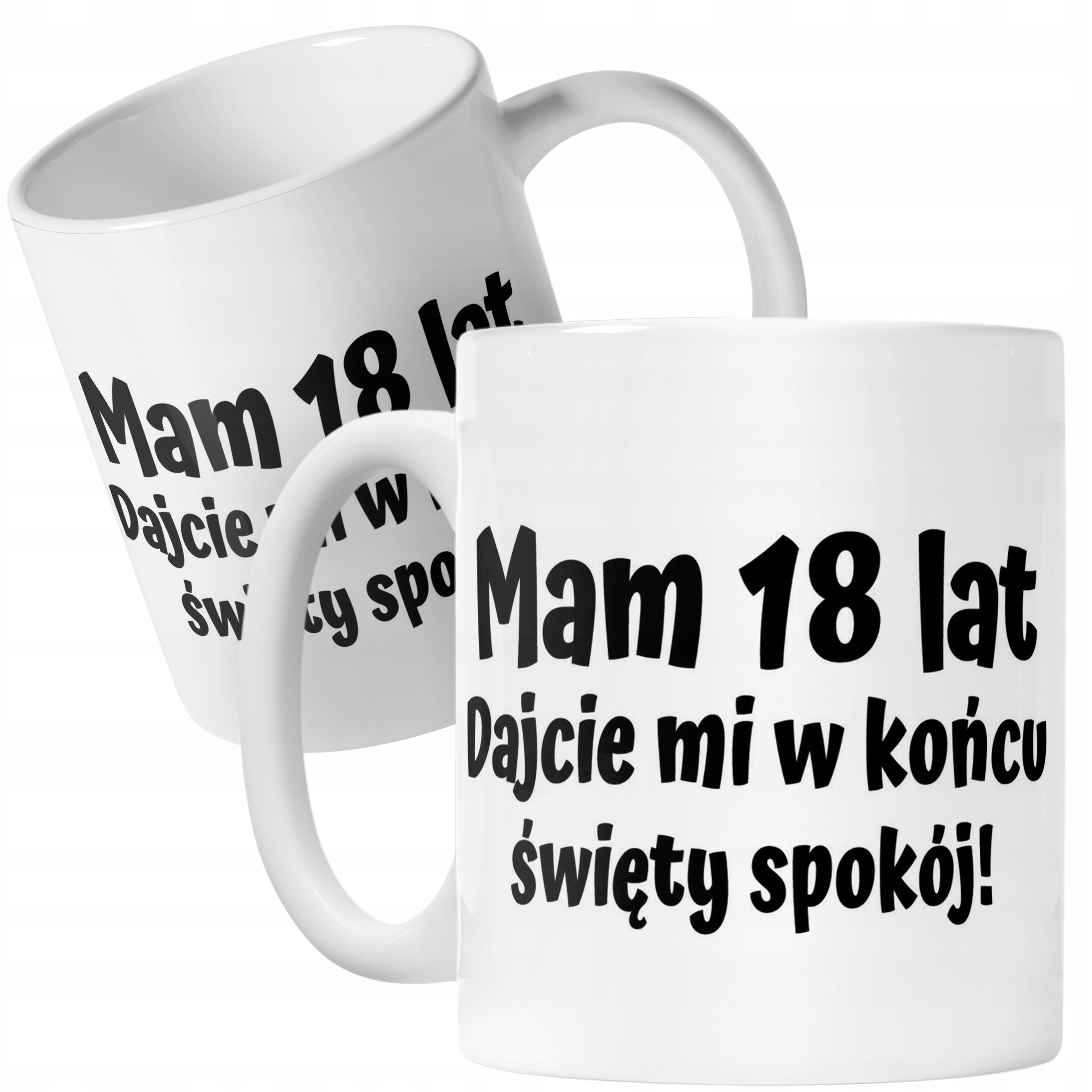 Kubek ceramiczny Mam 18 Lat Na Urodziny Prezent Upominek