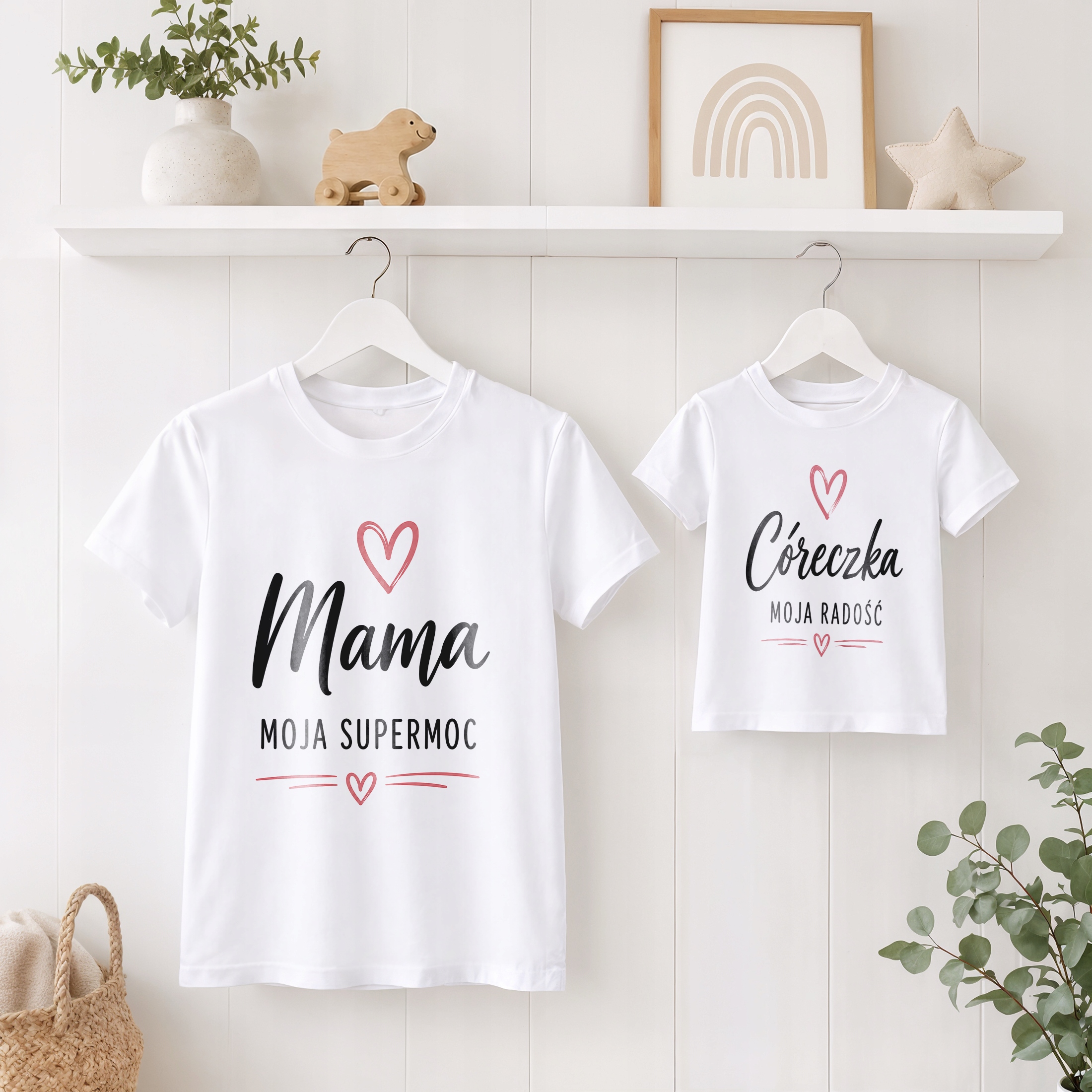 Zestaw koszulek mama córka prezent na Dzień Matki komplet rodzinny hit