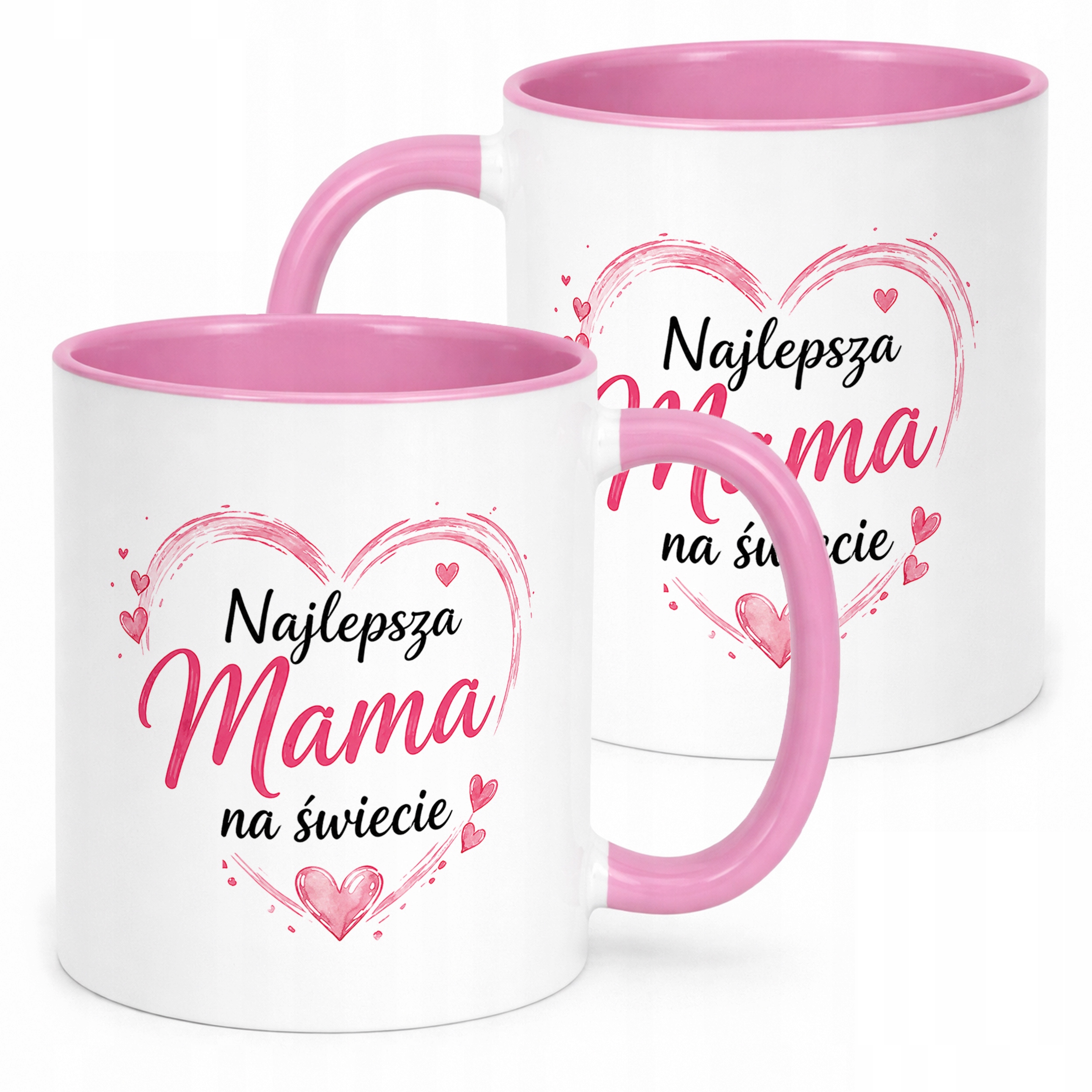 Kubek różowy dla mamy prezent na Dzień Matki piękny upominek dla mamy