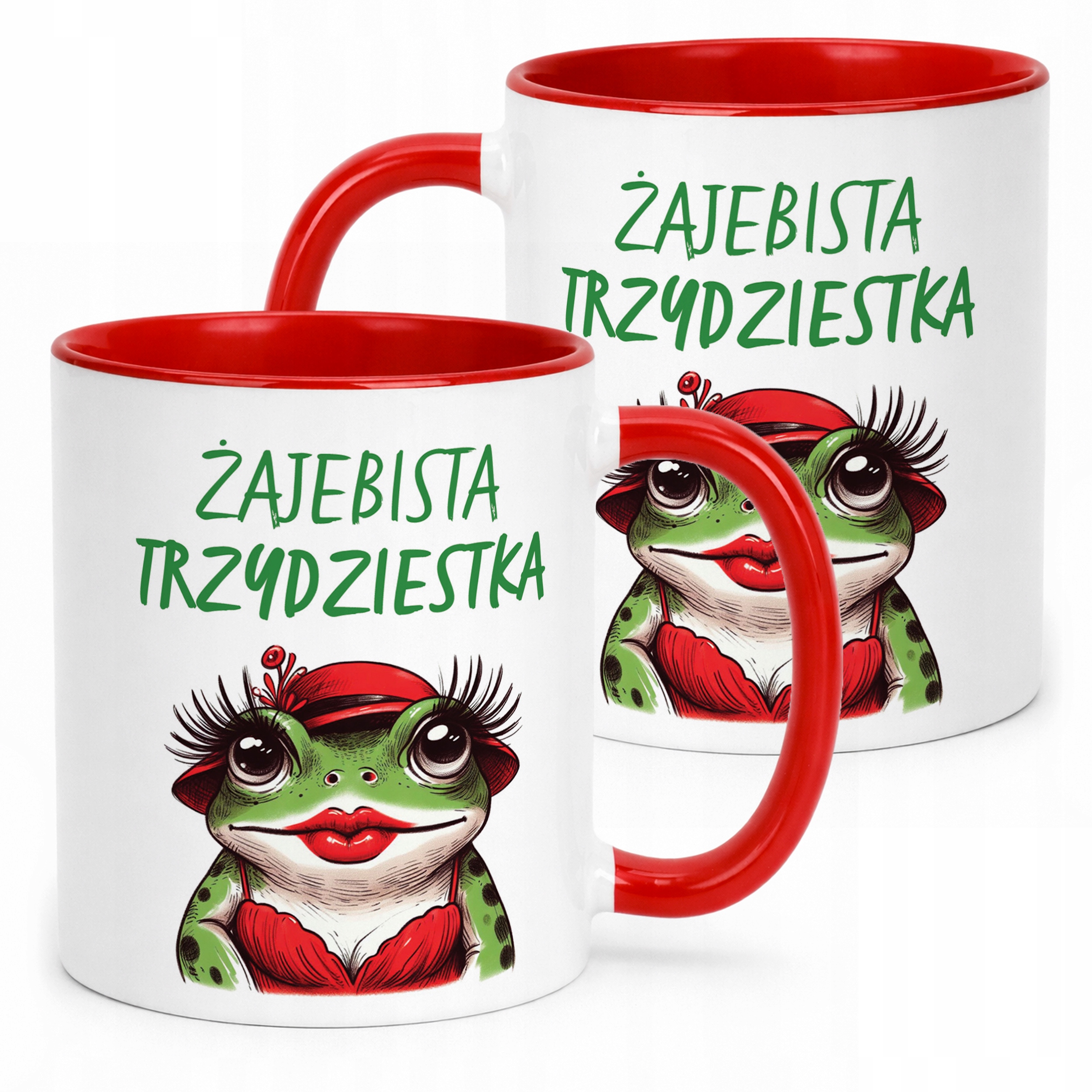 Kubek Czerwony Żajebista 30 Dla Kobiety Na Urodziny Prezent