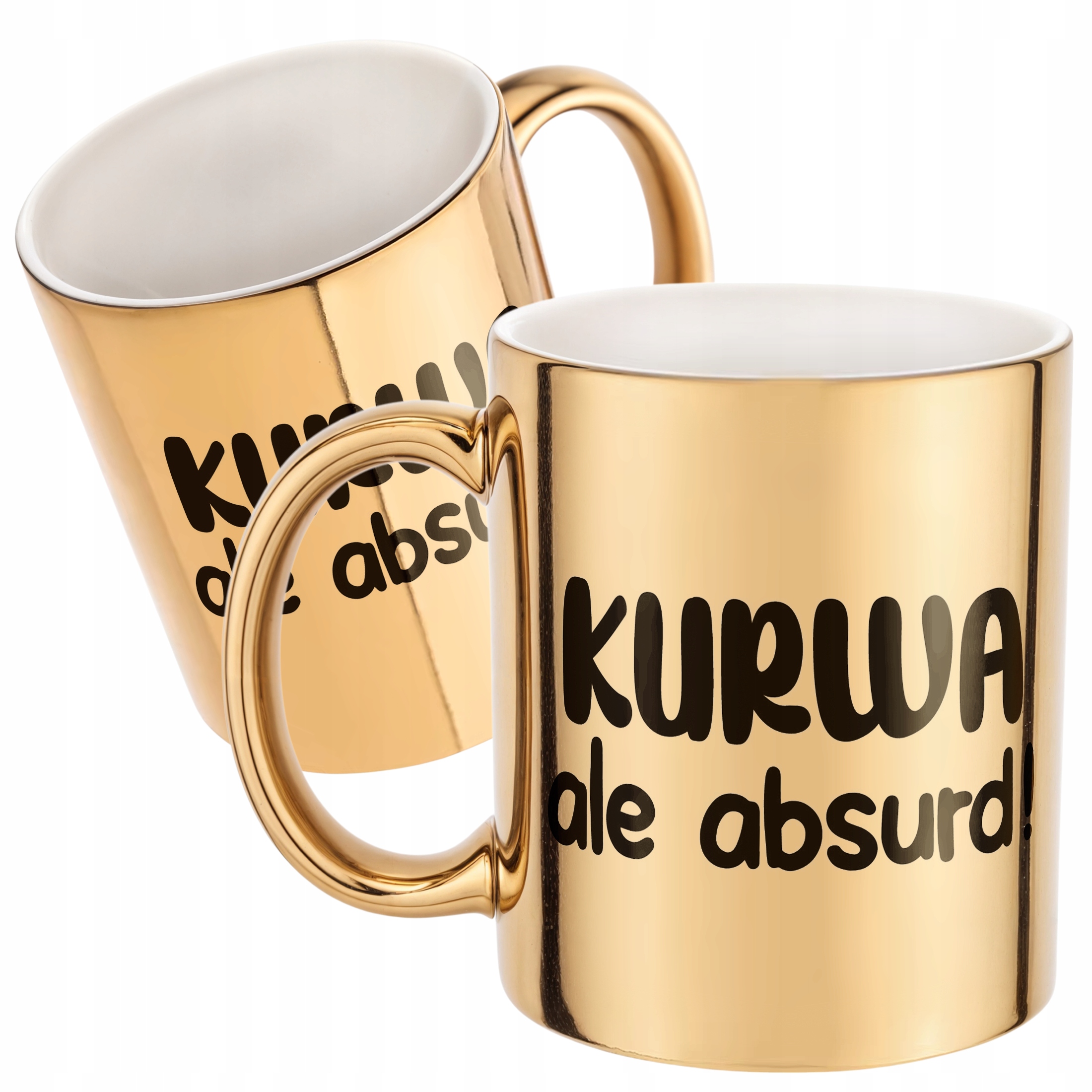 Złoty Kubek K**wa Ale Absurd Śmieszny Zabawny Prezent