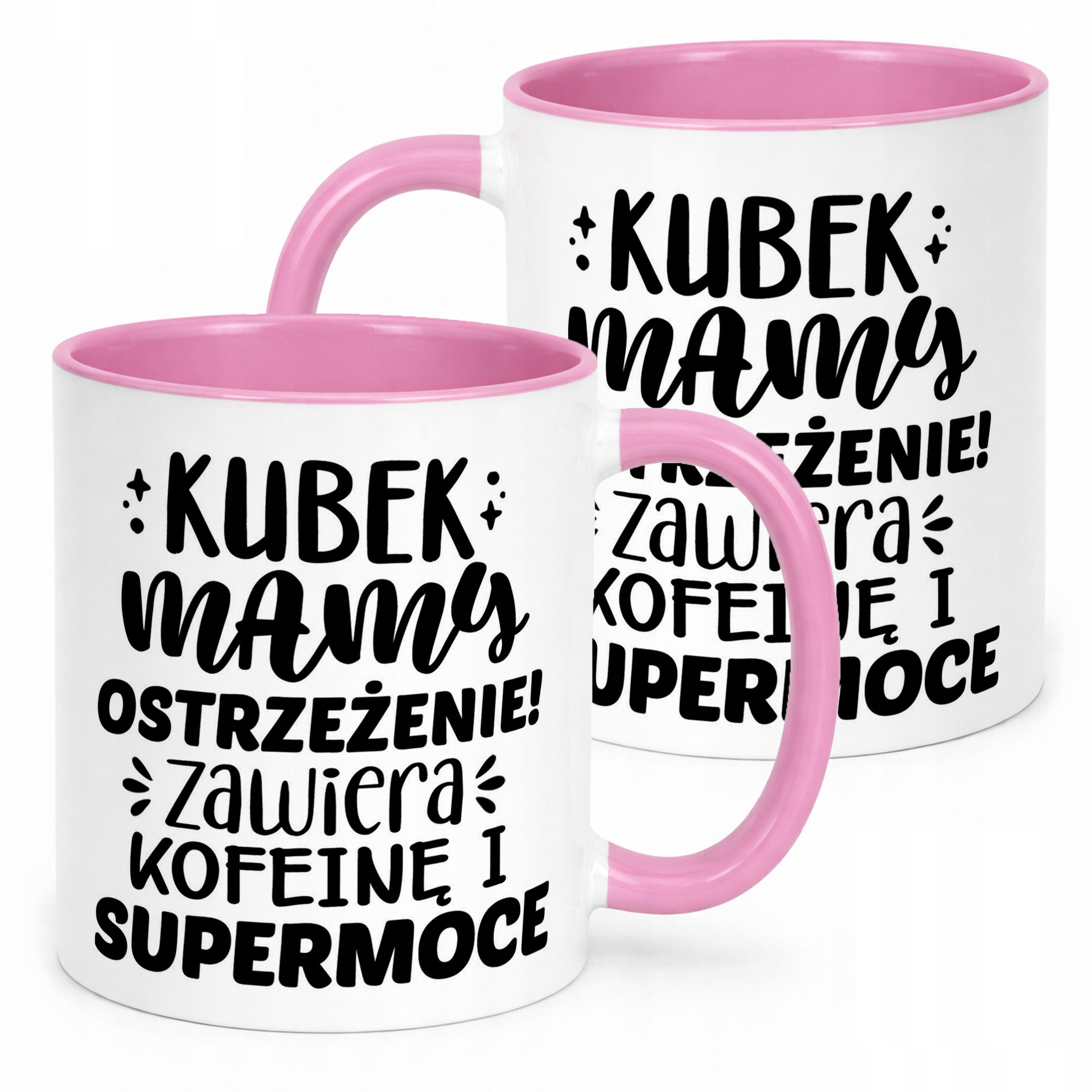 Kubek Różowy Dzień Matki Dla Mamy Prezent Kubek Mamy Ostrzeżenie