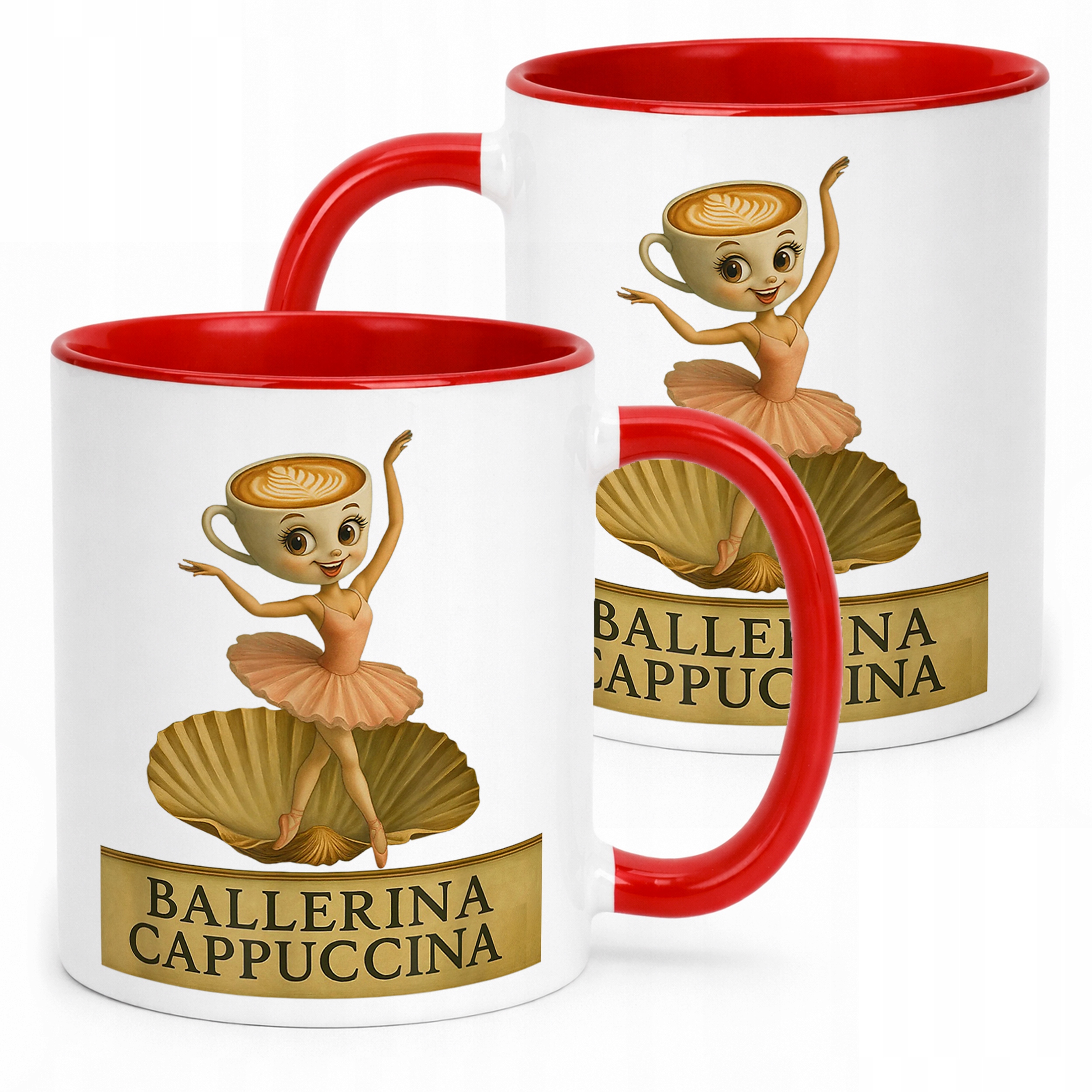 Kubek ceramiczny Ballerina Cappuccina viral tiktok mem