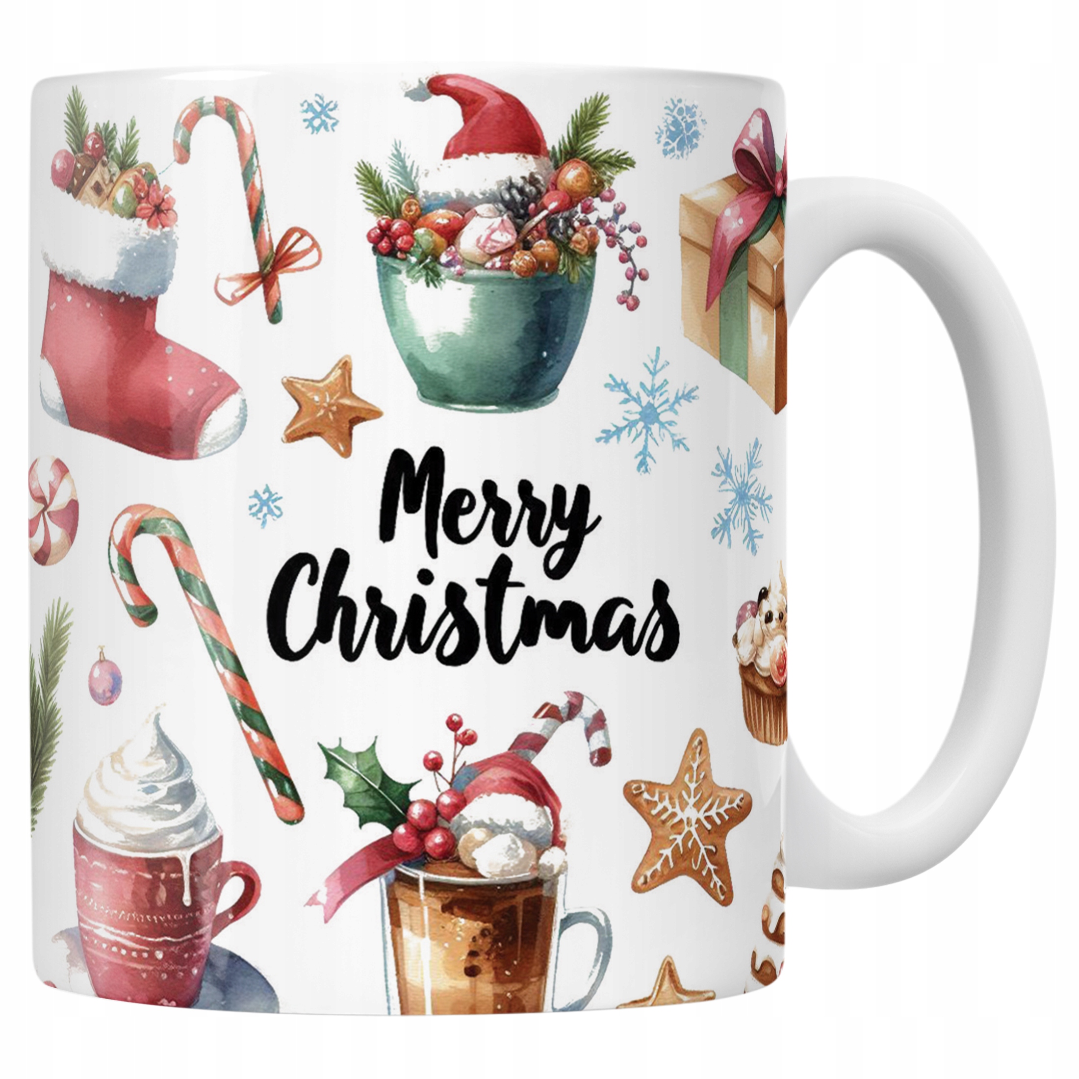 Kubek Ceramiczny Świąteczny Merry Christmas Boże Narodzenie Prezent