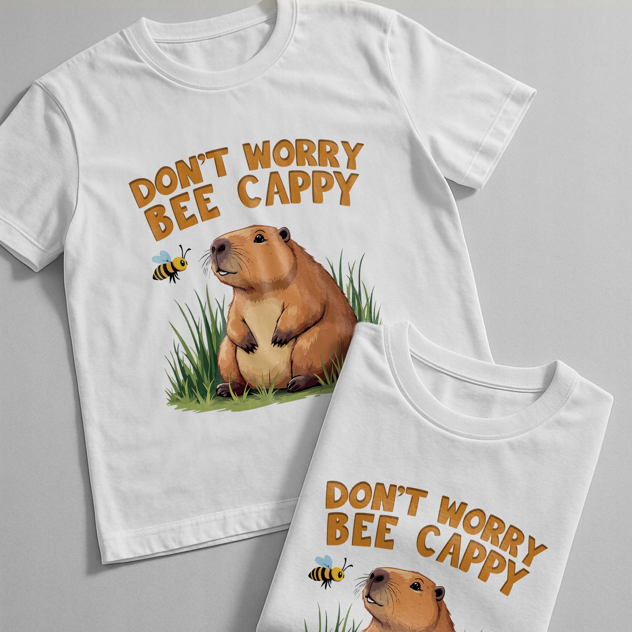 Koszulka biała dziecięca Kapibara Capybara Zwierzak