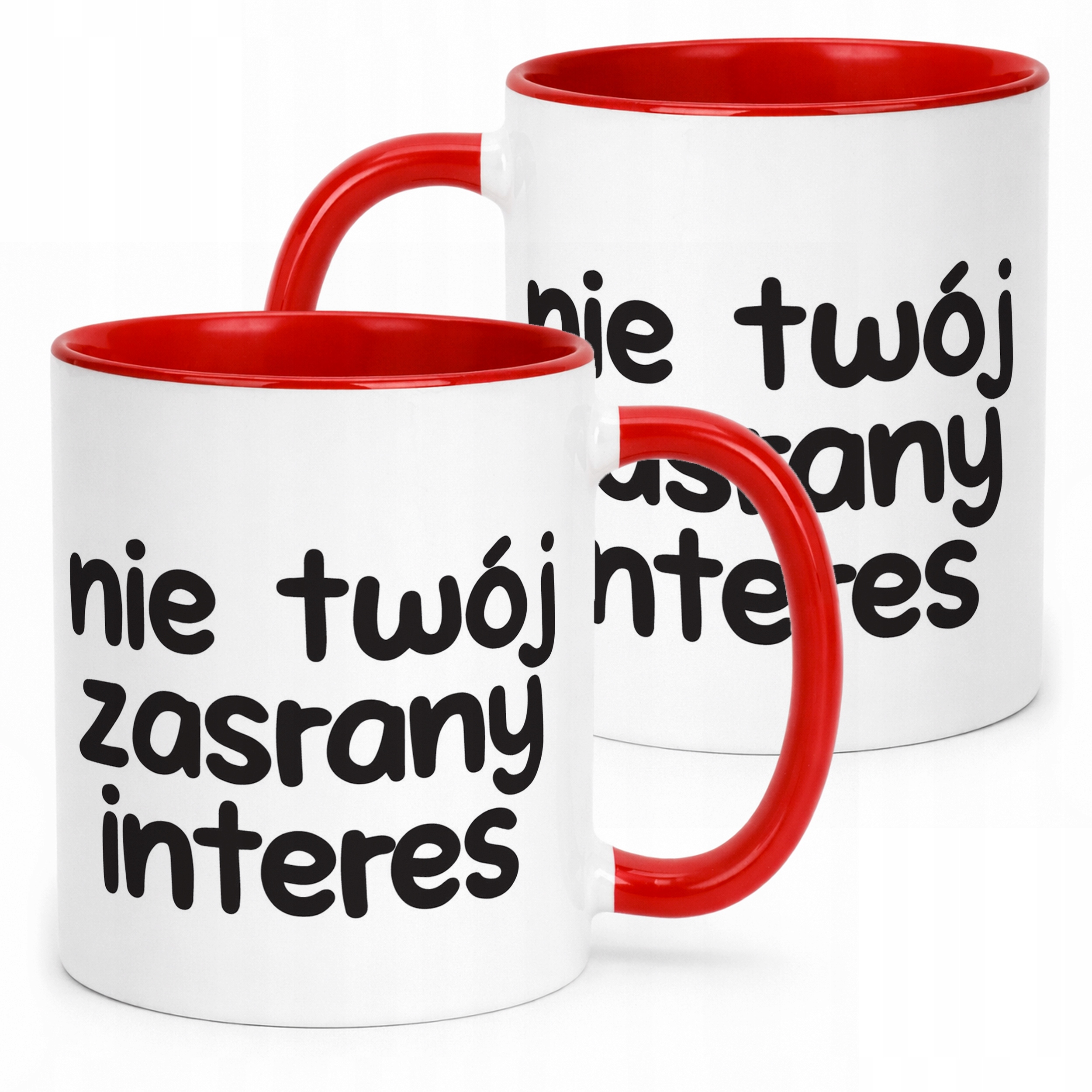 Kubek Czerwony Nie Twój Zas**ny Interes Śmieszny Zabawny Prezent
