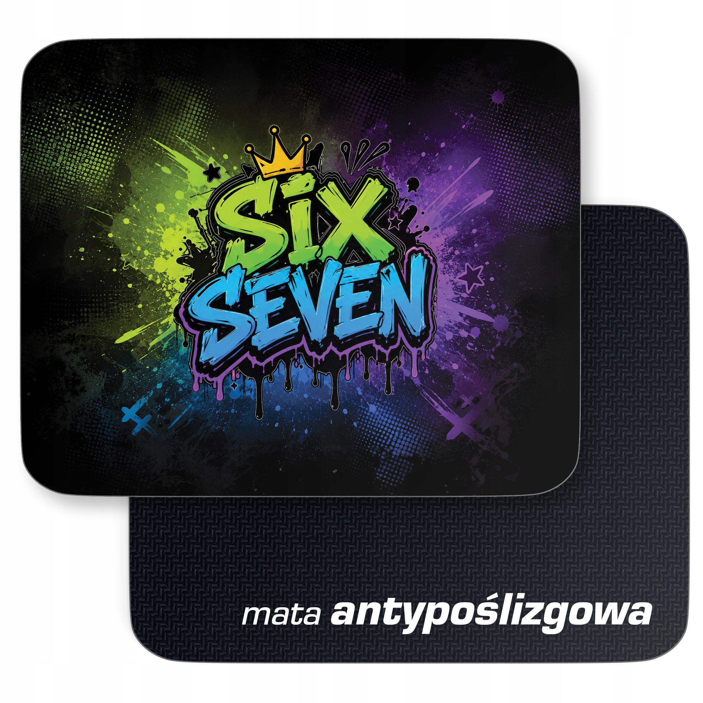 Podkładka pod mysz z nadrukiem 67 Six Seven dla graczy