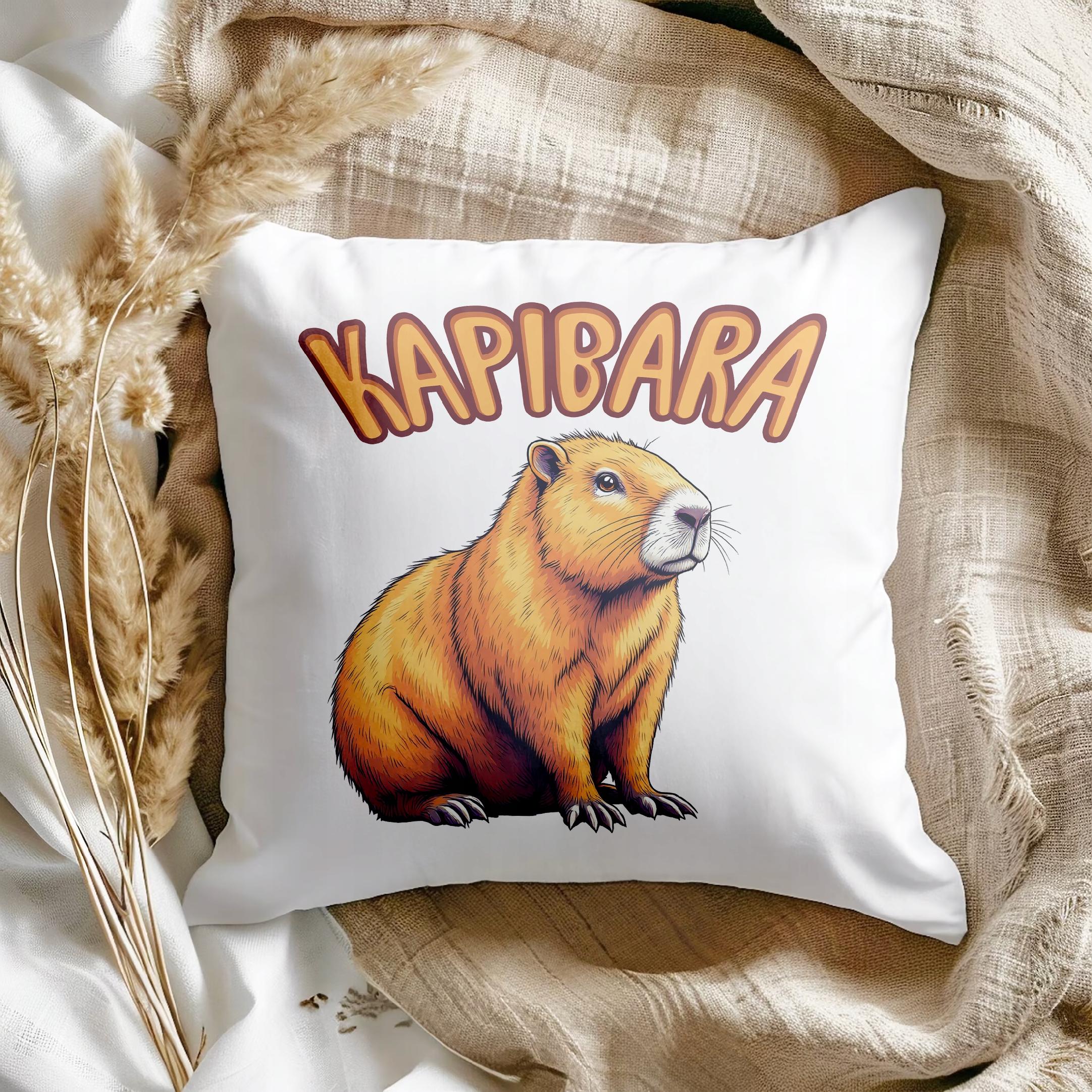 Poduszka 38x38cm Kapibara Capybara Zwierzak Dla Dzieci Prezent
