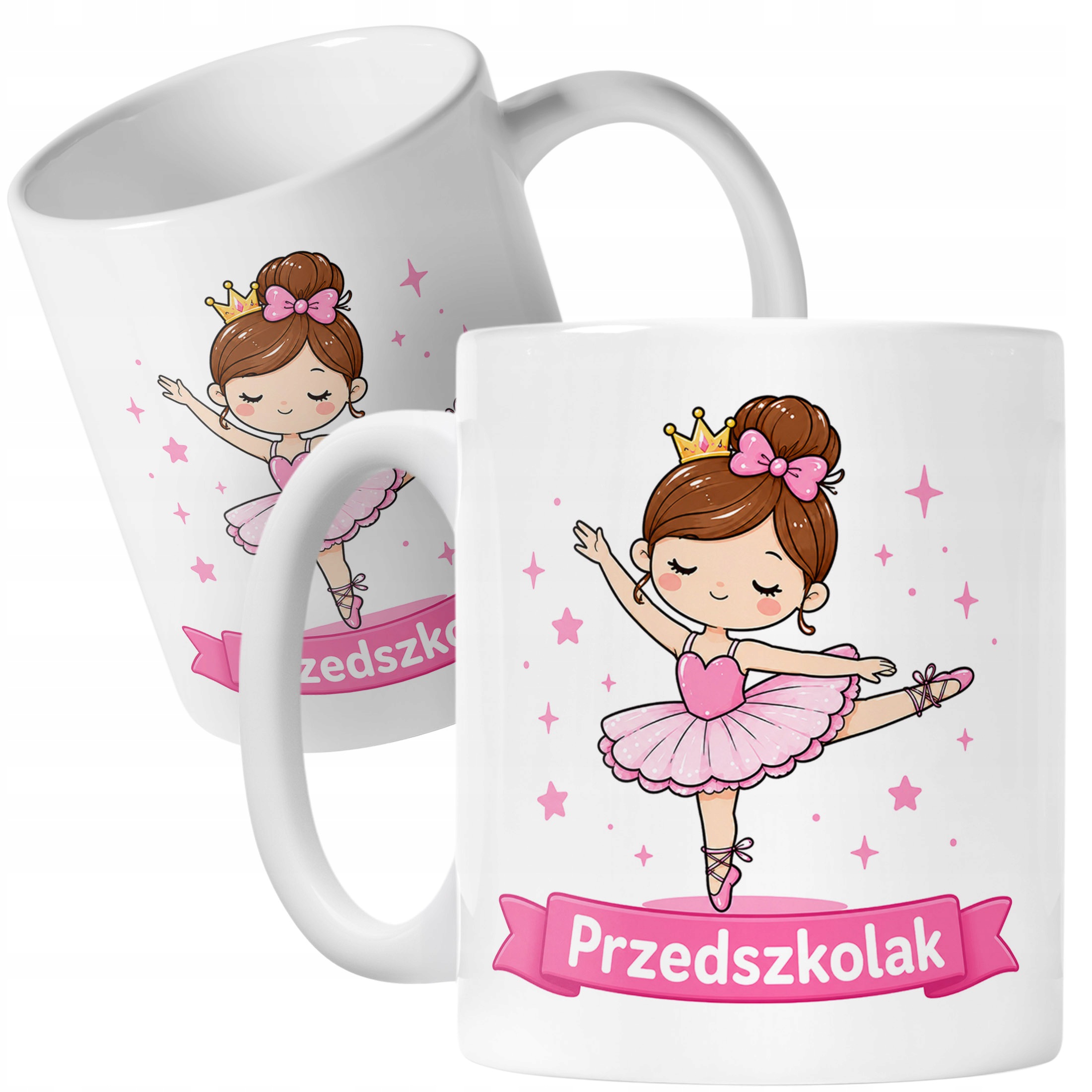 Biały Kubek z nadrukiem Przedszkolak Szkoła Dla Dzieci Prezent