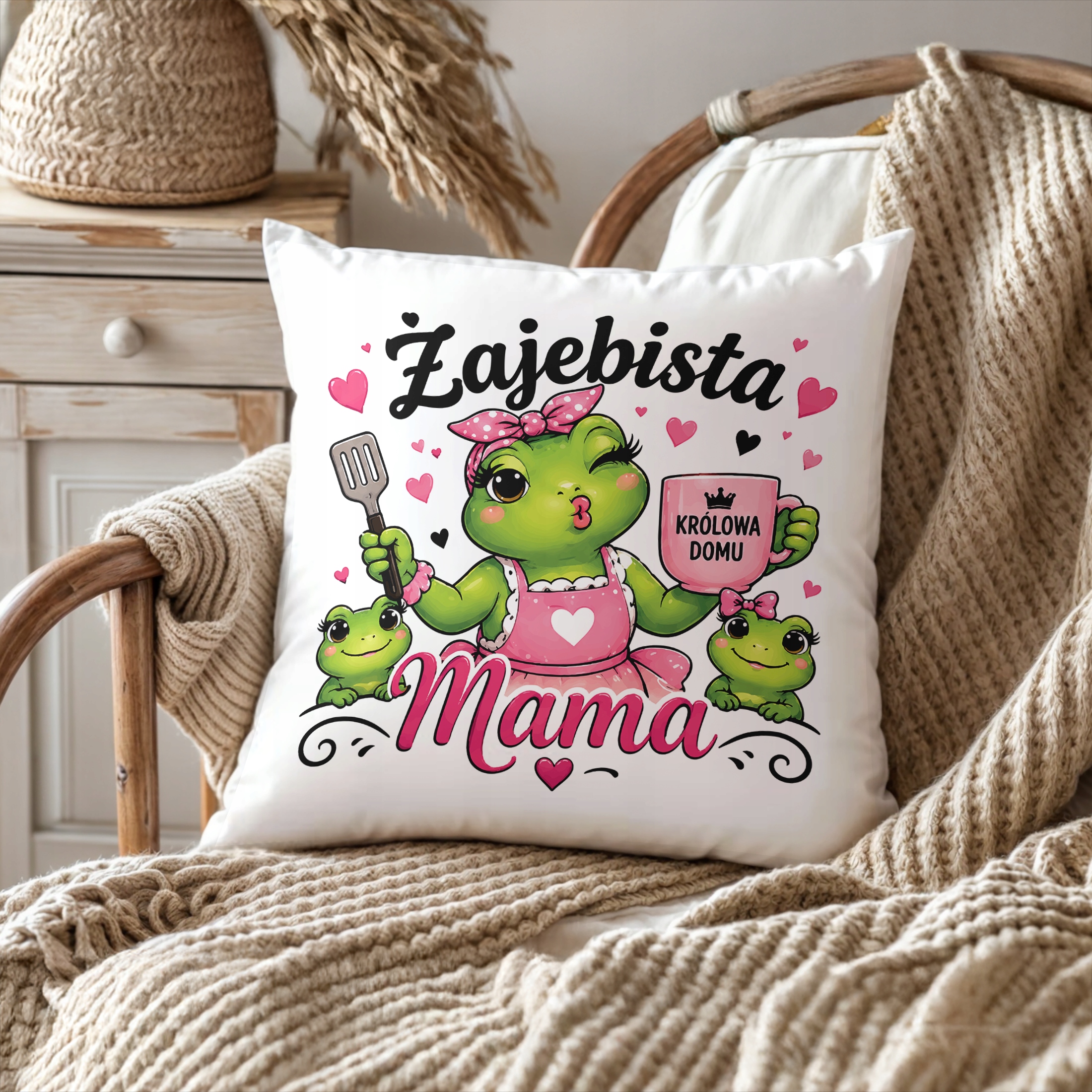 Poduszka dla mamy 38x38cm prezent na Dzień Matki prezent dla mamusi