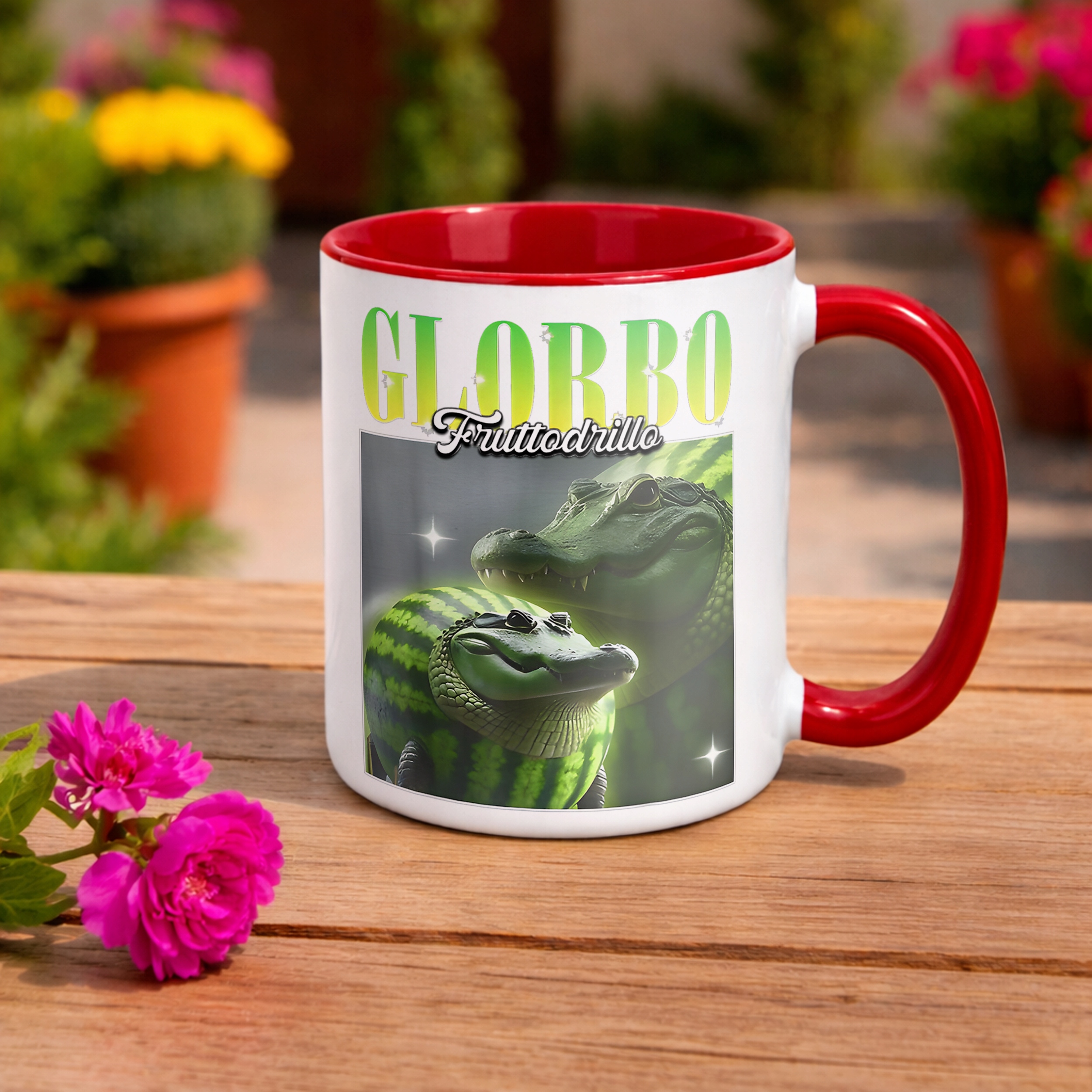 Kubek ceramiczny Glorbo Fruttodrillo viral tiktok brainrot