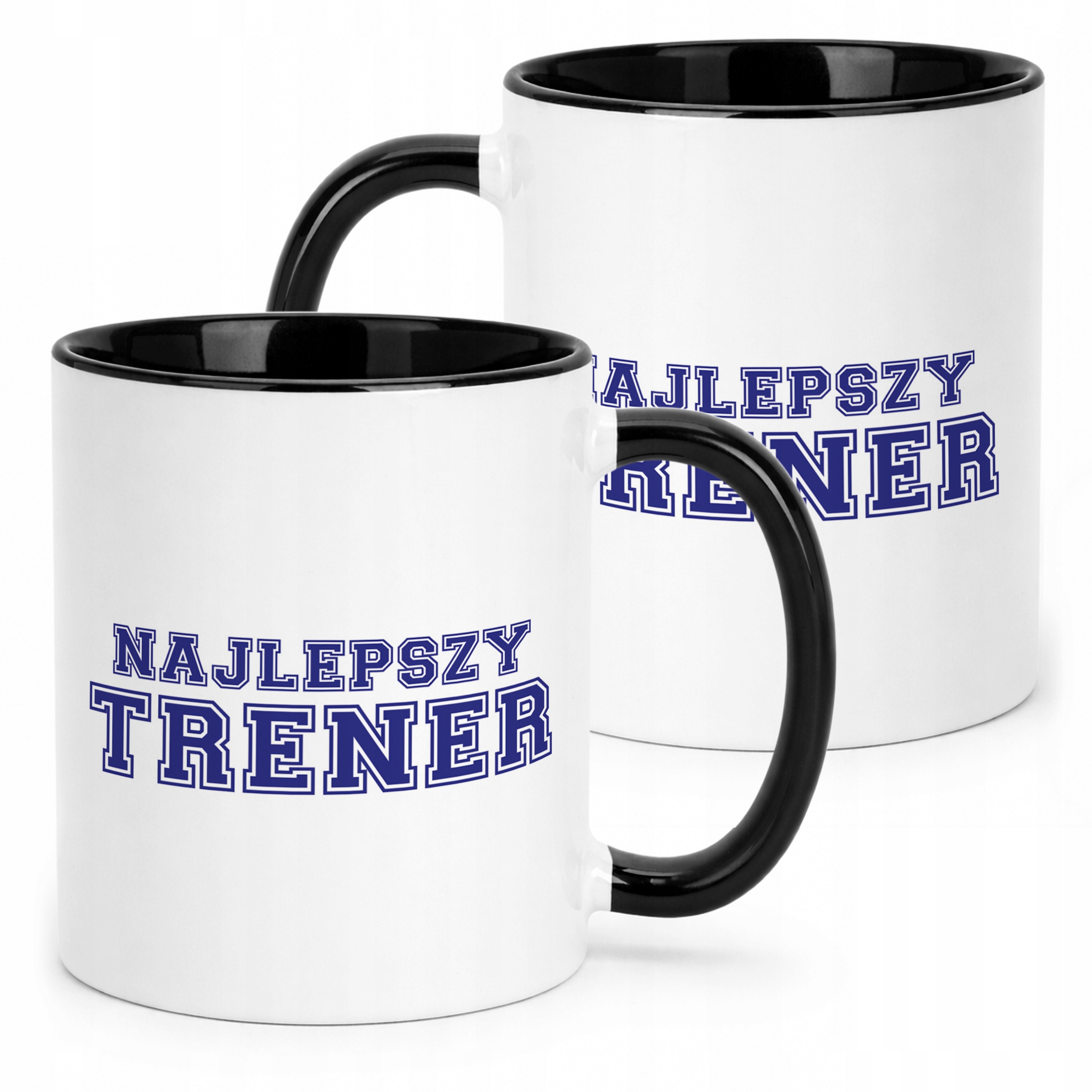 Kubek Czarny Najlepszy Trener Sport Prezent Upominek