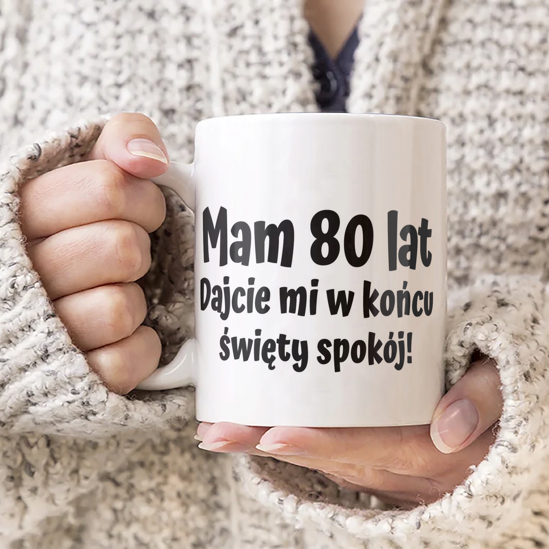 Kubek ceramiczny Mam 80 Lat Na Urodziny Prezent Upominek