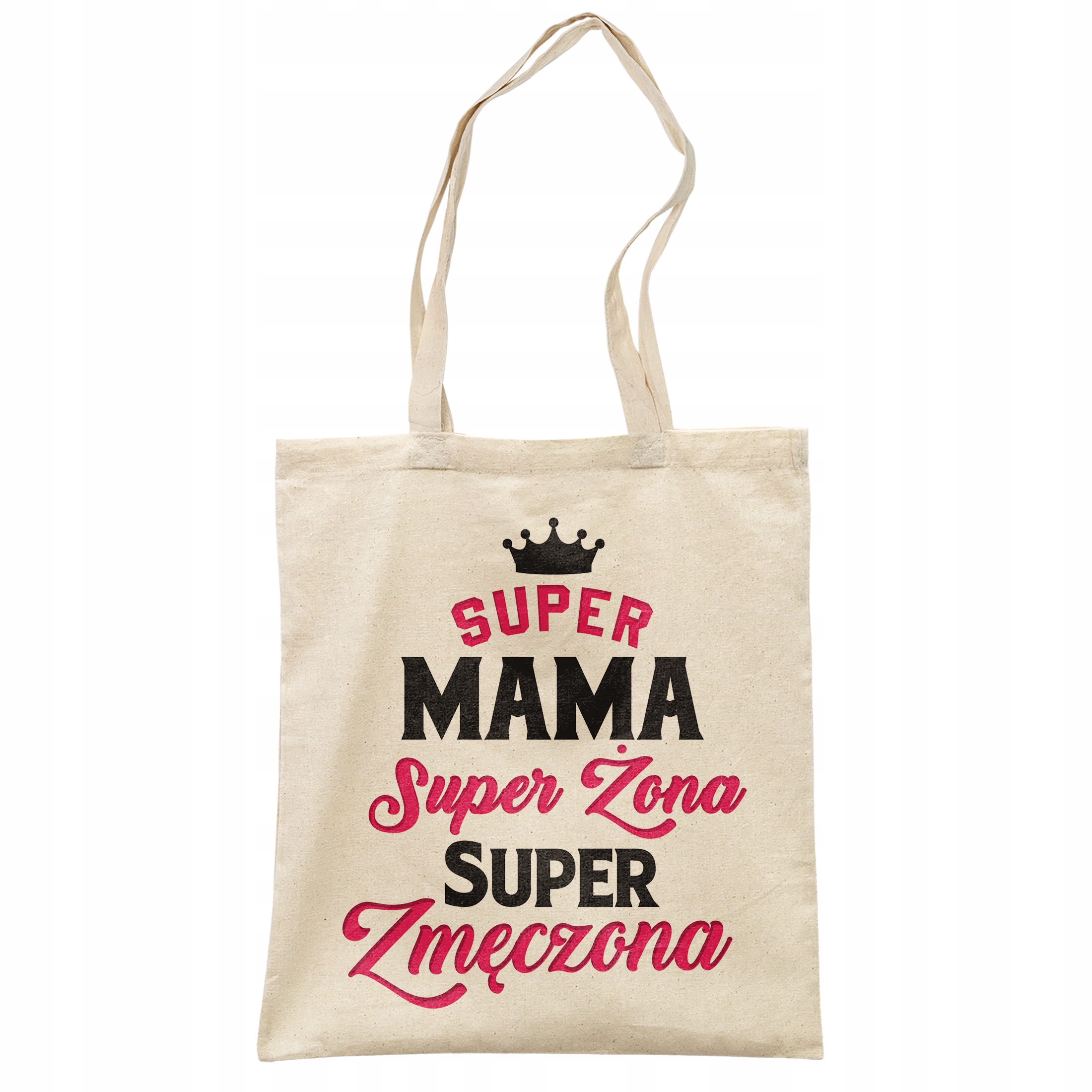 Torba bawełniana na zakupy Dzień Matki Dla Mamy Prezent Super Mama
