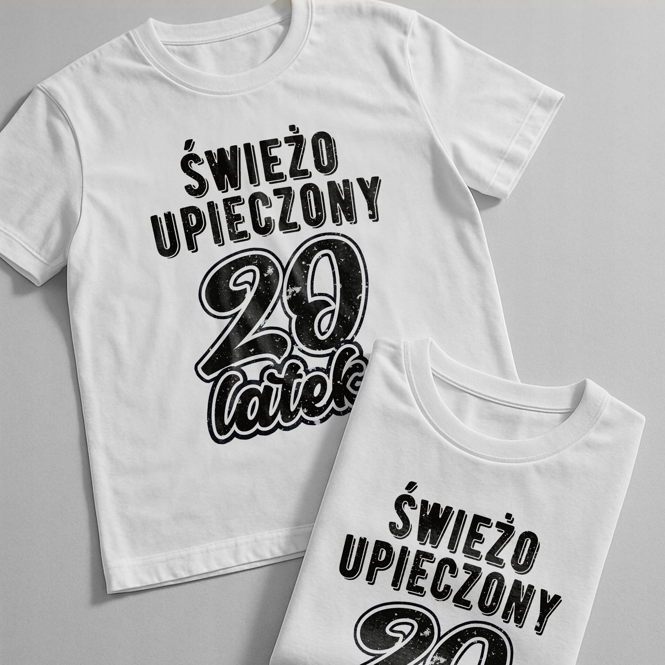 Koszulka biała męska Świeżo Upieczony 20 Urodziny Prezent