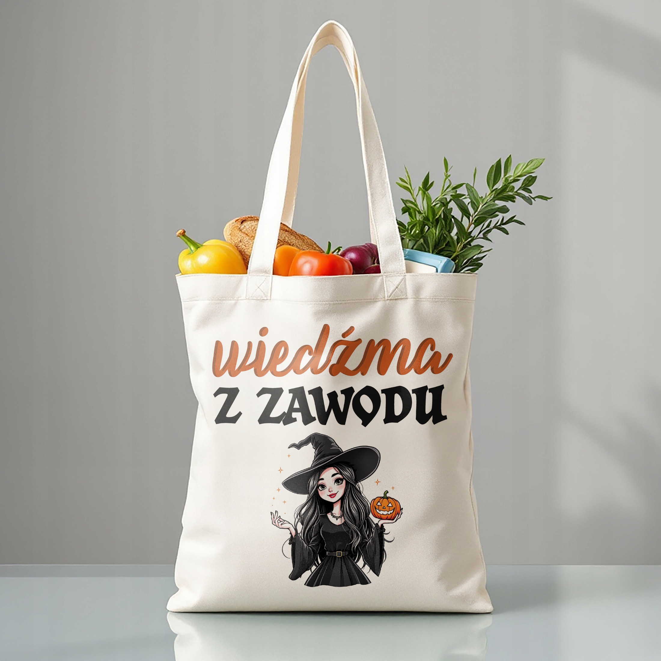 Torba bawełniana premium Wiedźma Z Zawodu Zabawny Prezent