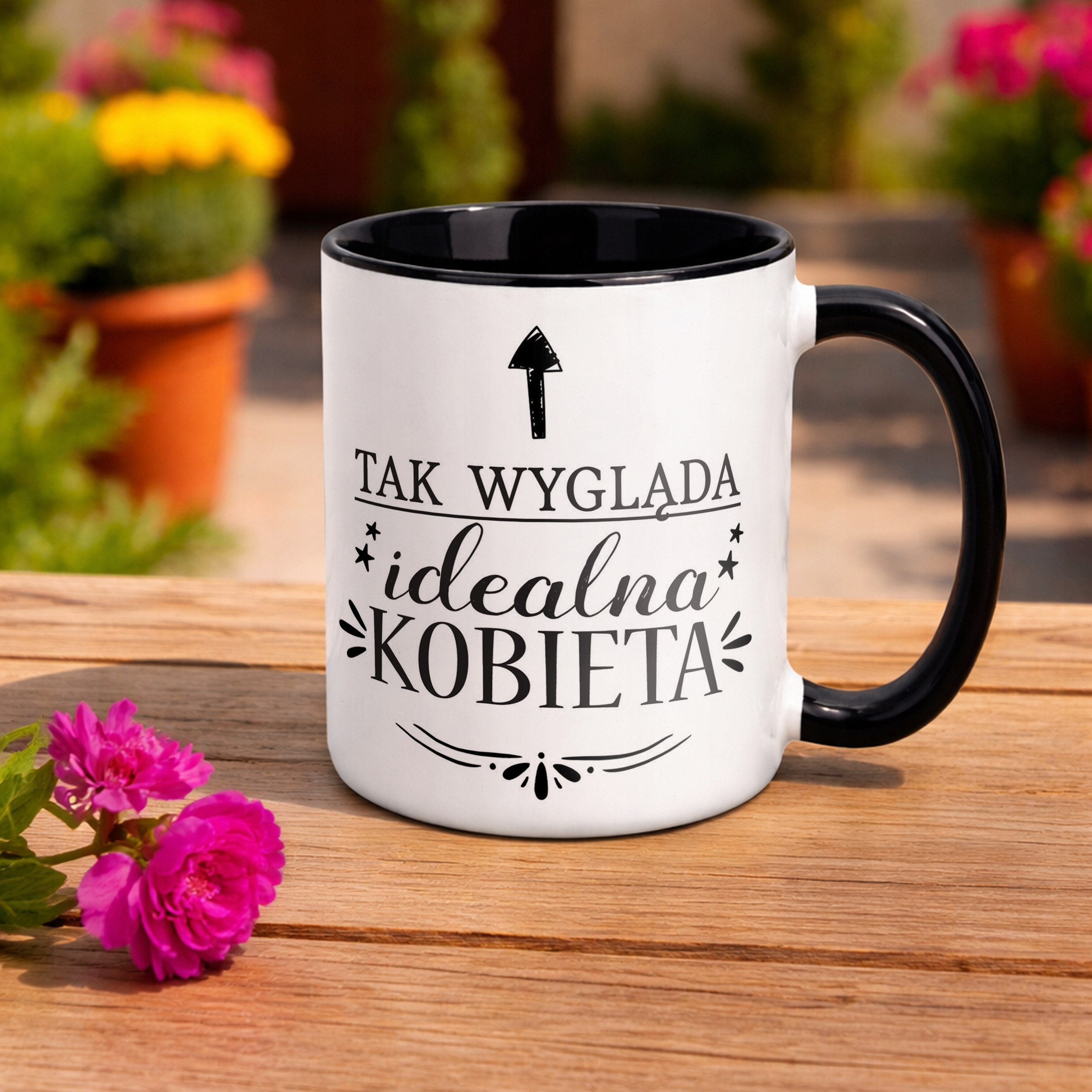Kubek Czarny Dzień Kobiet Dla Kobiety Dziewczyny Prezent Upominek
