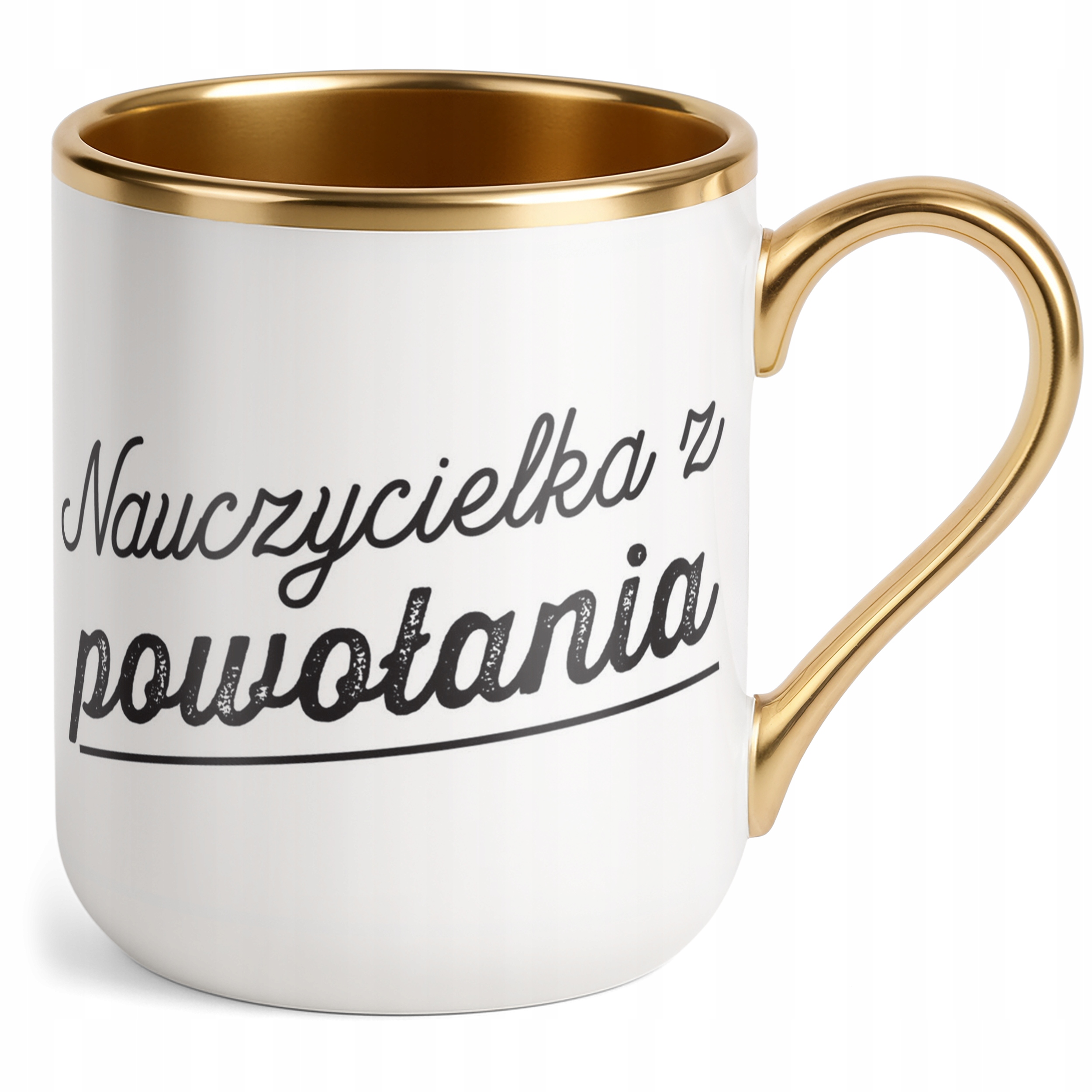 Kubek Premium Złoty Dzień Nauczyciela Dla Nauczycielki Prezent