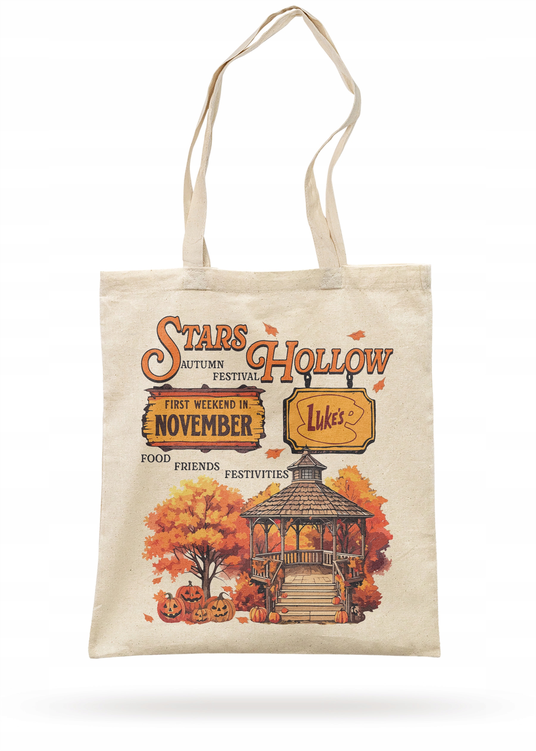 Torba bawełniana z dnem Gilmore Girls Stars Hollow Dla Fanów Serialu