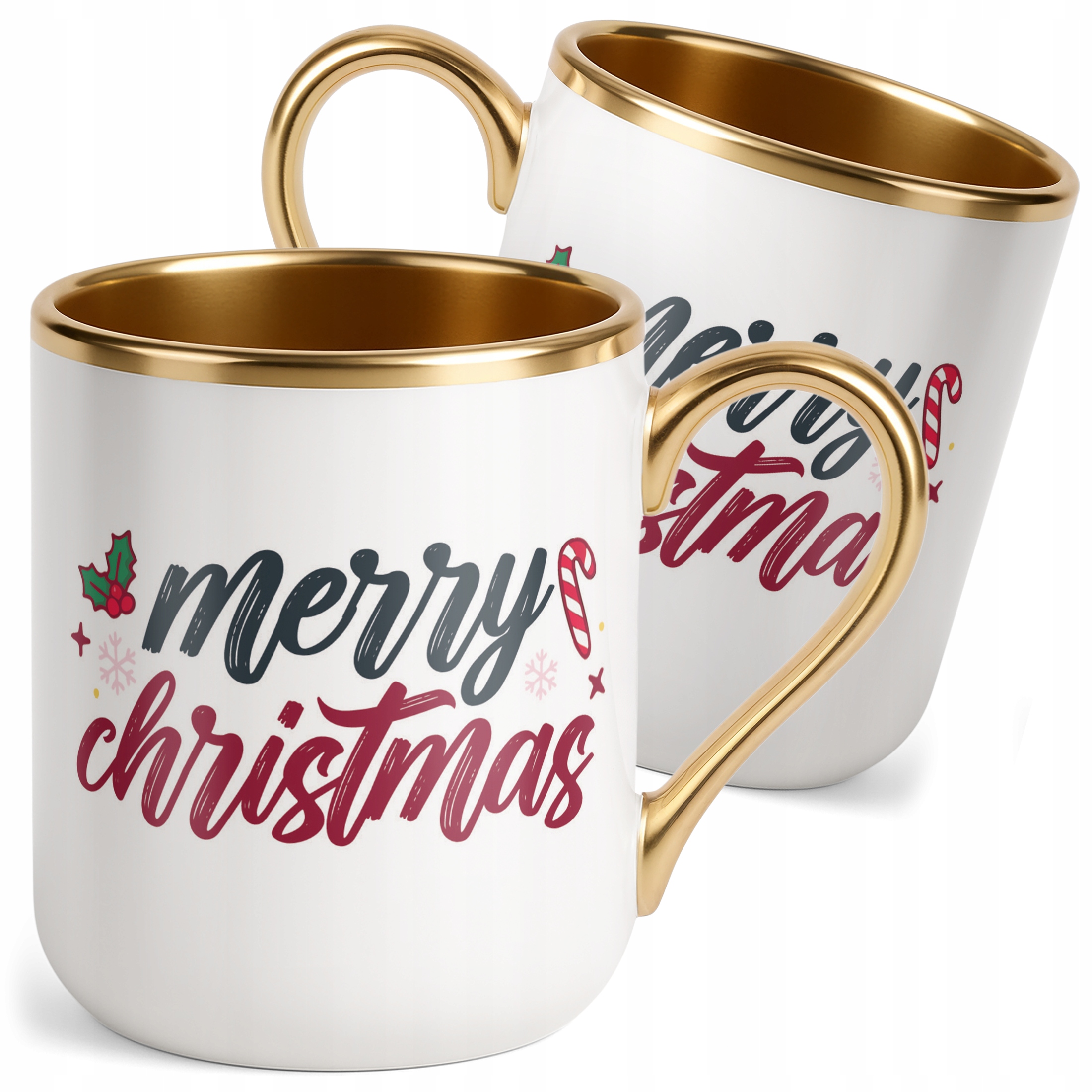 Kubek Premium Złoty Świąteczny Merry Christmas Boże Narodzenie