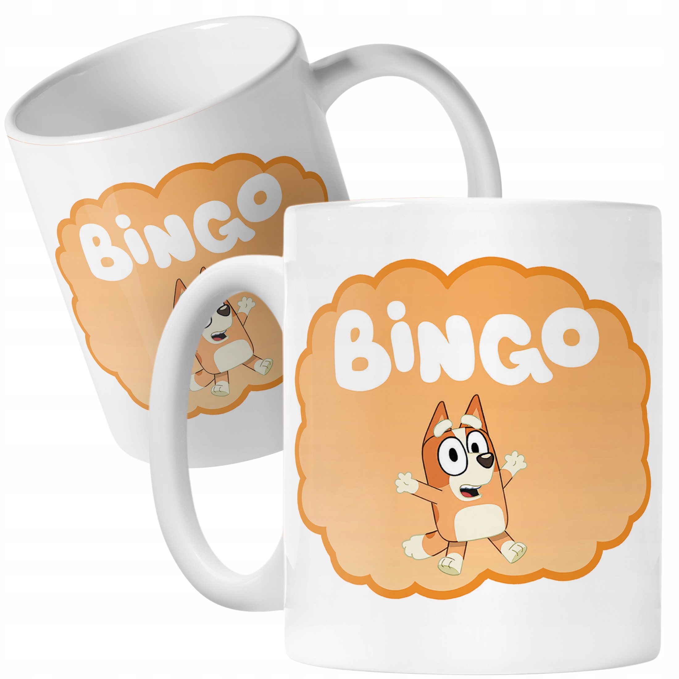 Kubek ceramiczny Bluey Bingo Dla Fana Bajki Dla Dzieci Prezent