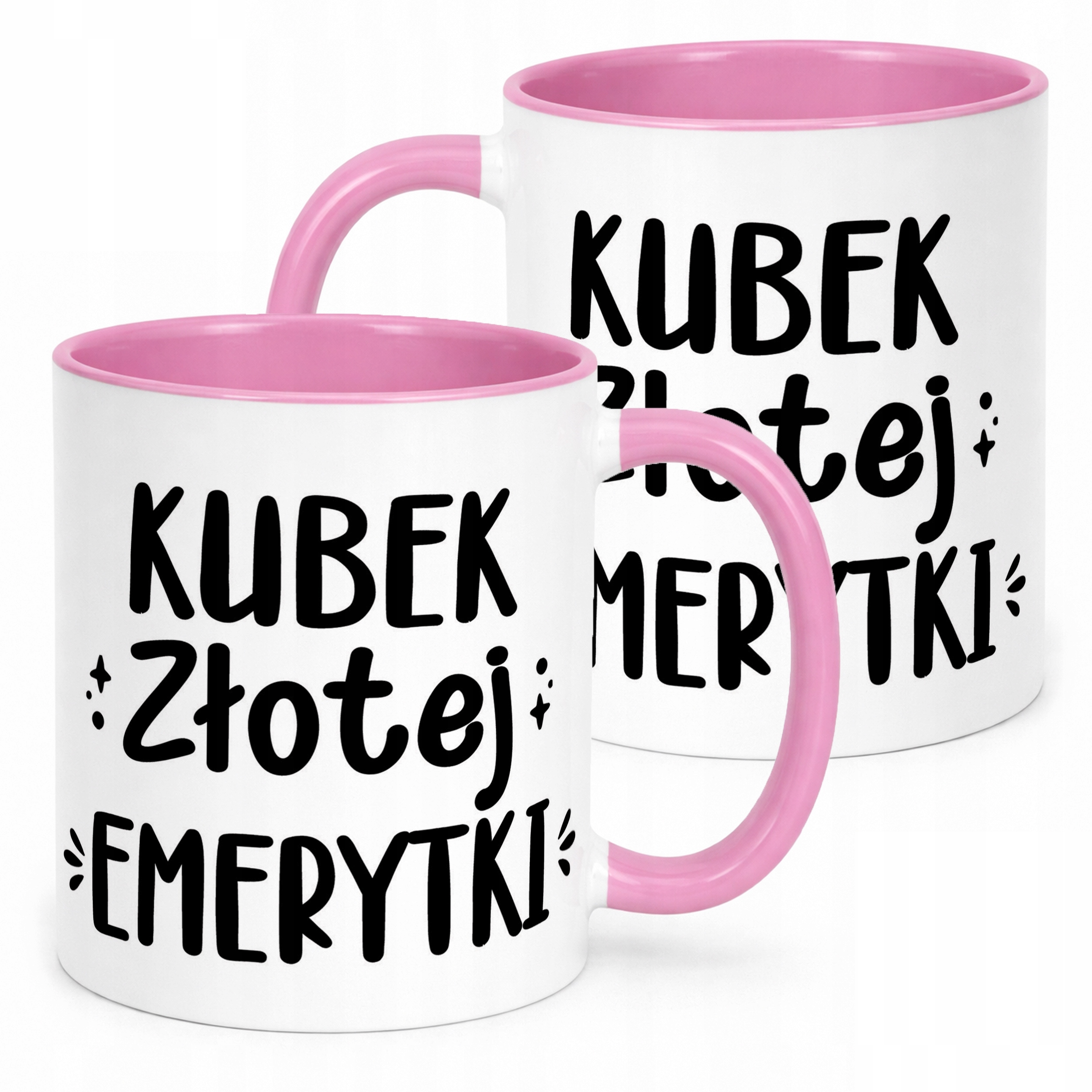 Kubek Różowy z okazji Emerytury Dla Emerytki Prezent Upominek