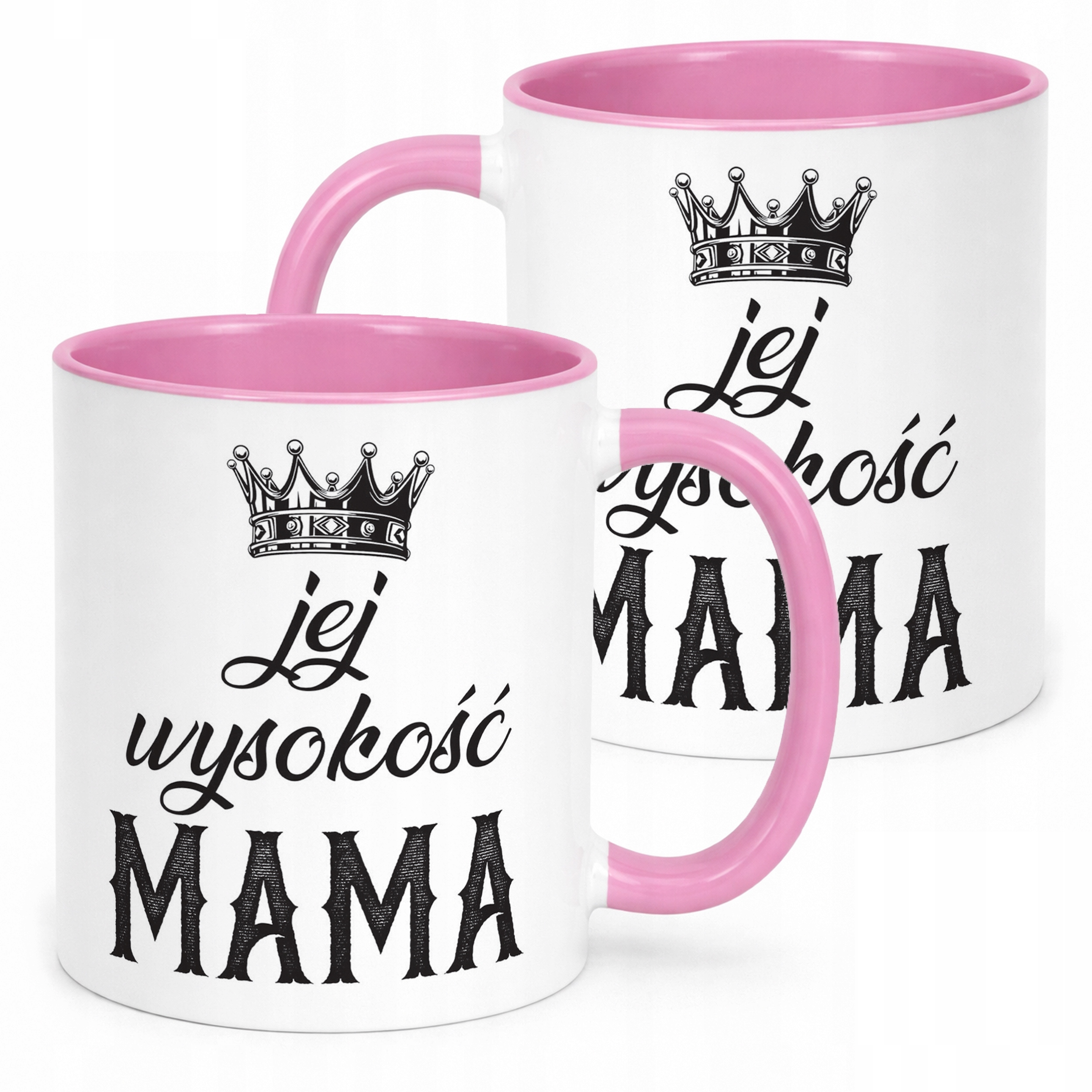 Kubek Różowy Dzień Matki Dla Mamy Prezent Jej Wyskość Mama