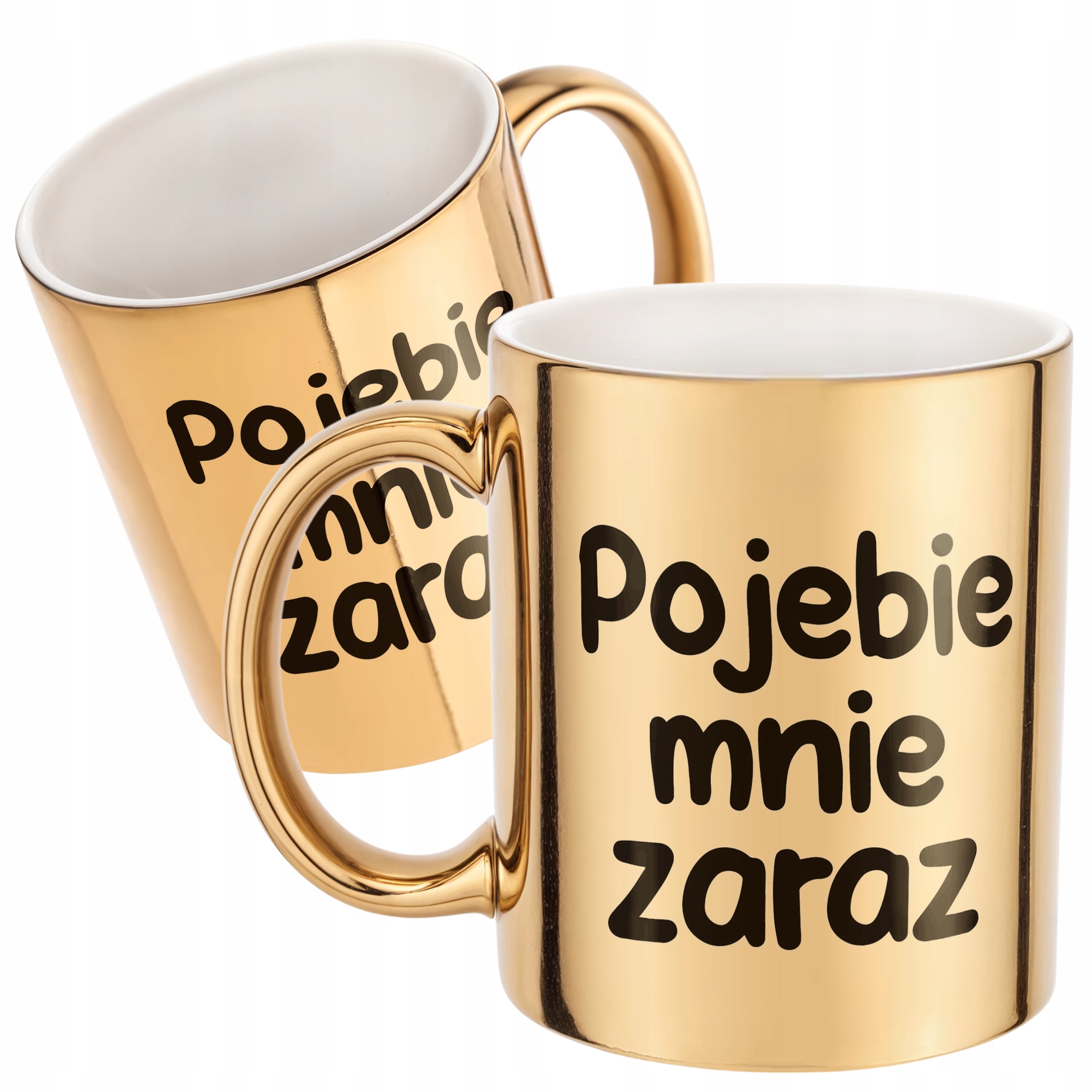 Złoty Kubek Poje**e Mnie Zaraz Śmieszny Zabawny Prezent