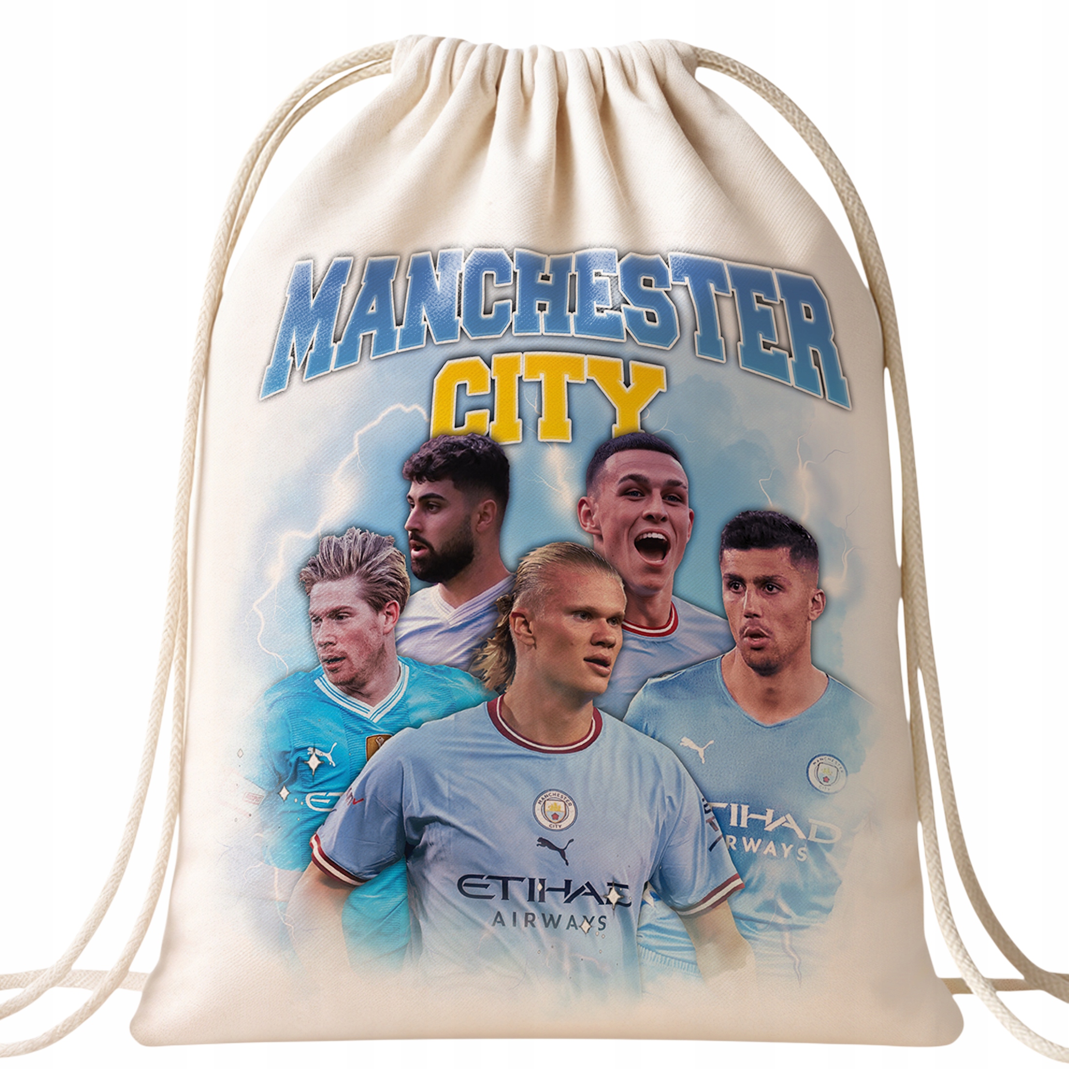 Zestaw Kubek + Plecak Manchester City Haaland De Bruyne