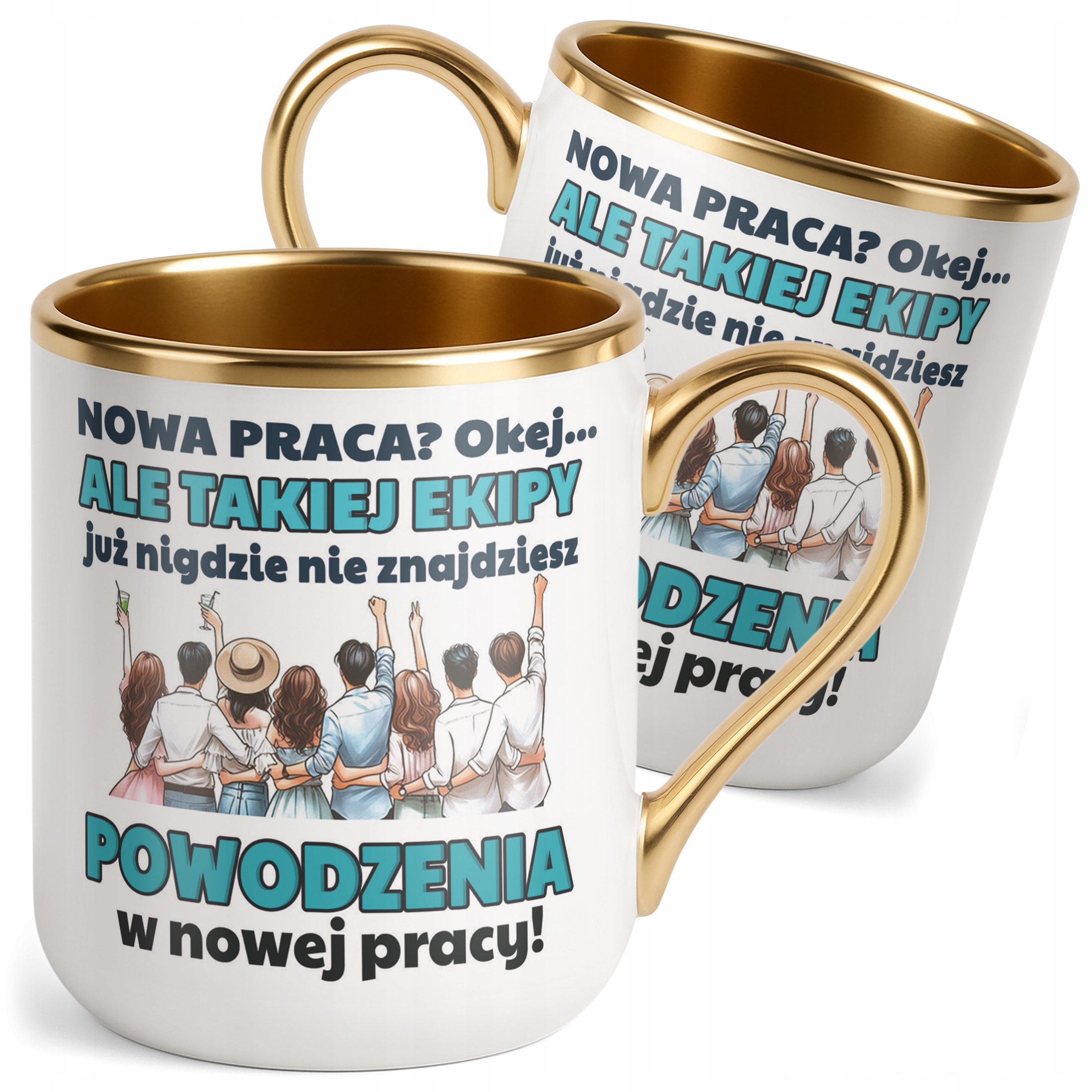 Kubek Premium Złoty Pożeganie Odejście z Pracy Prezent Upominek