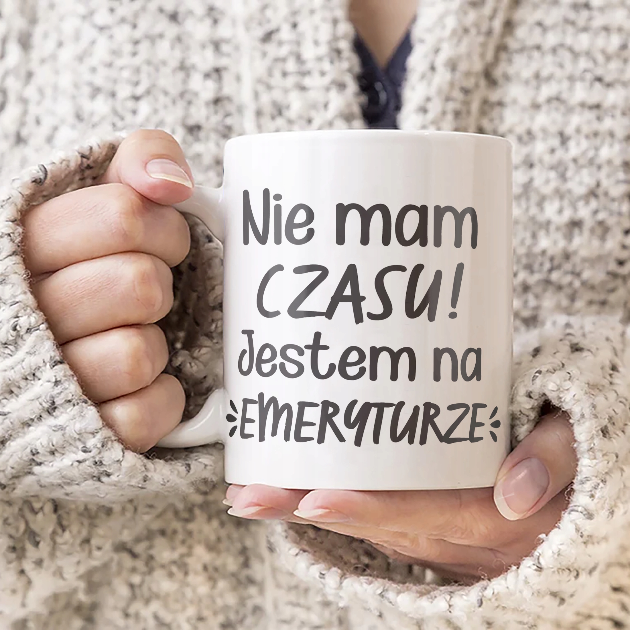 Kubek ceramiczny z okazji Emerytury Dla Emeryta Emerytki Prezent Upominek